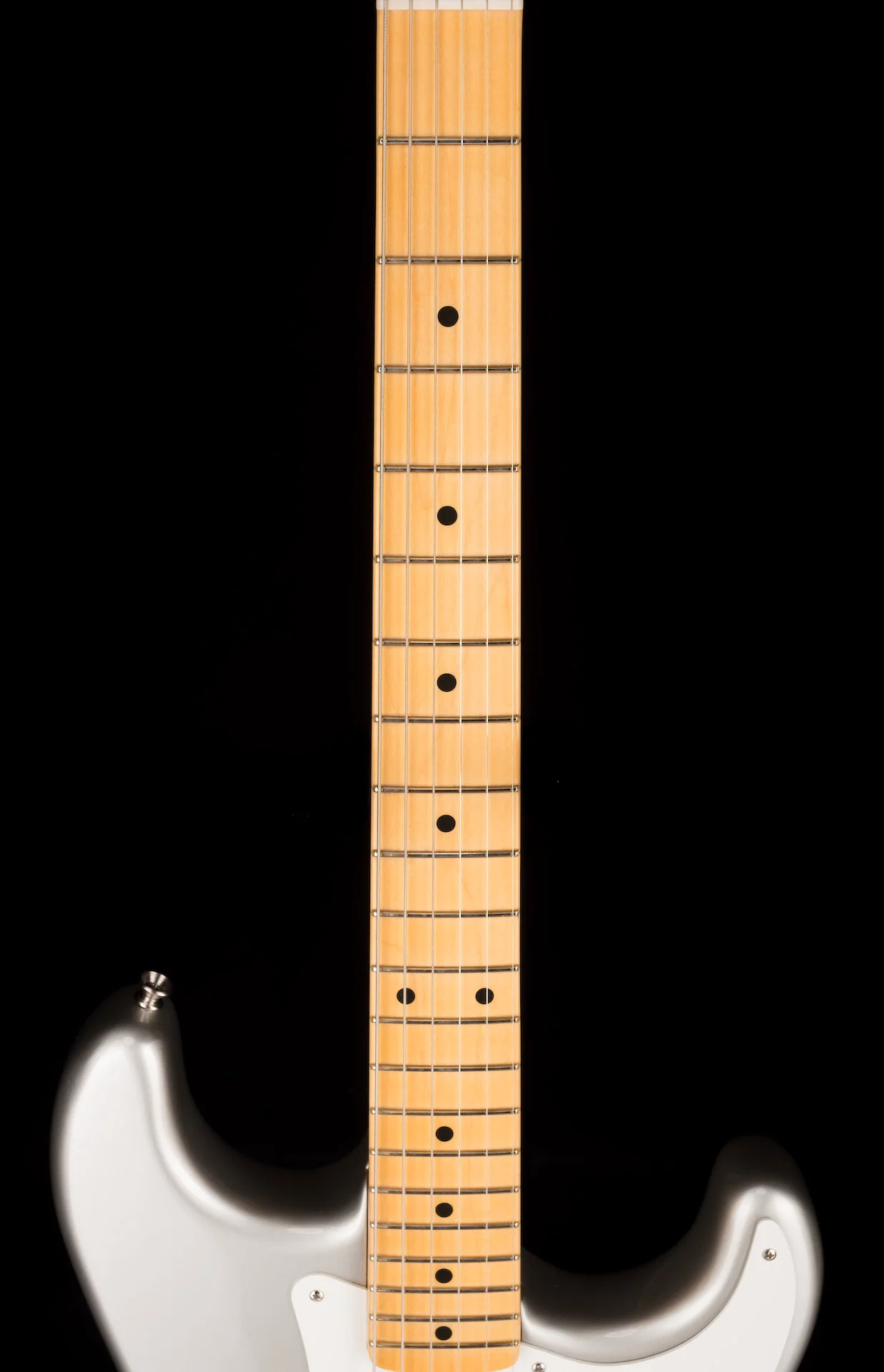 Pre Owned 2021 Fender American Original 50's Stratocaster Inca Silver With OHSC - Image 11