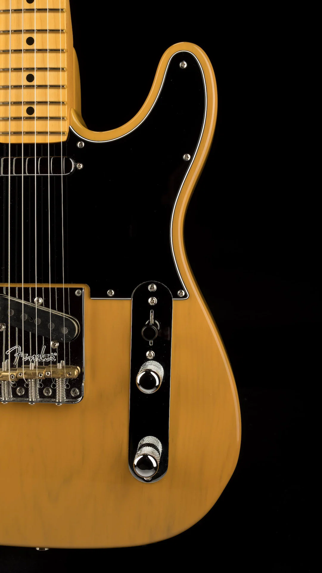 Pre Owned Fender American Professional II Telecaster Butterscotch Blonde With OHSC - Image 9