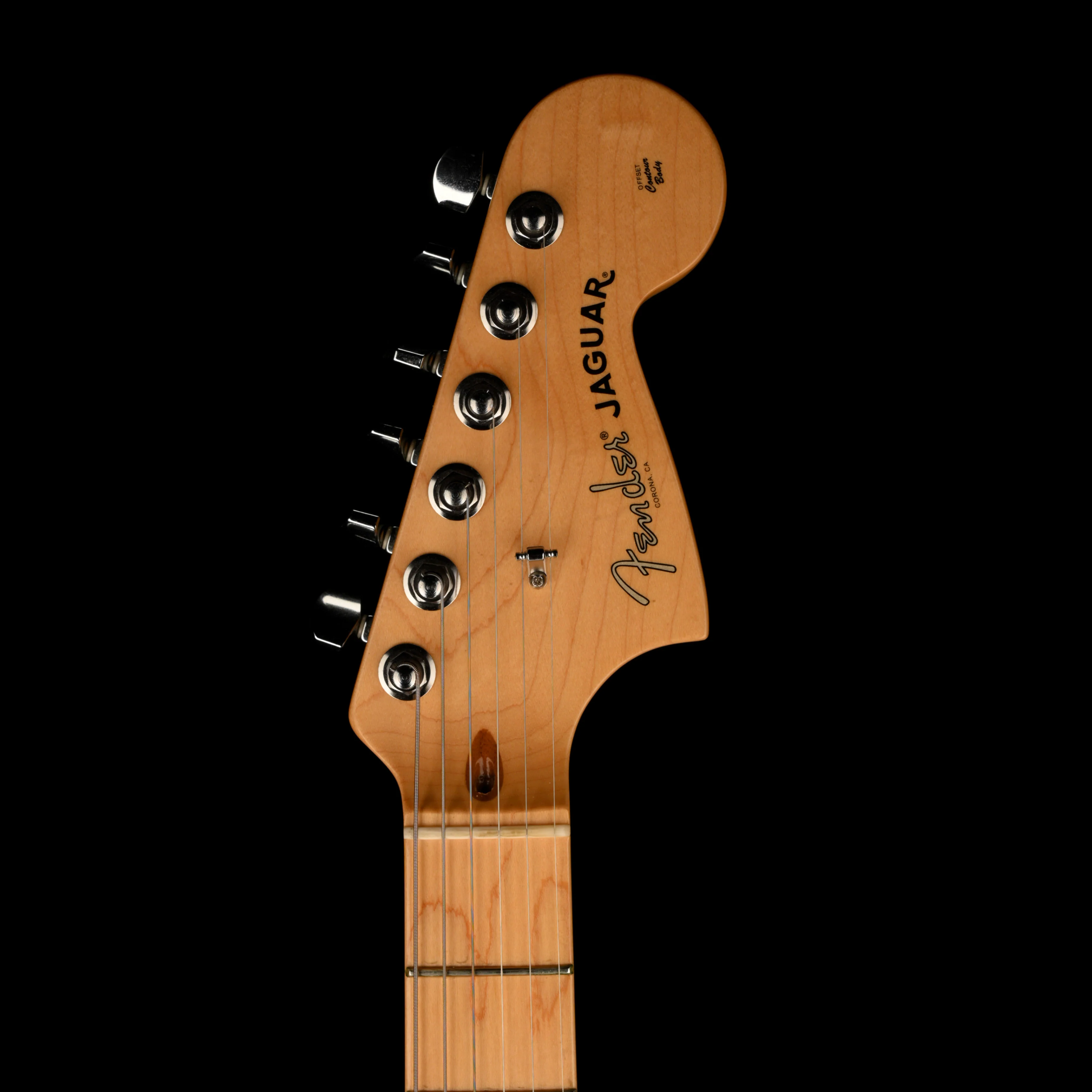 Pre Owned Fender American Professional Jaguar Maple Fingerboard Antique Olive With OHSC - Image 9