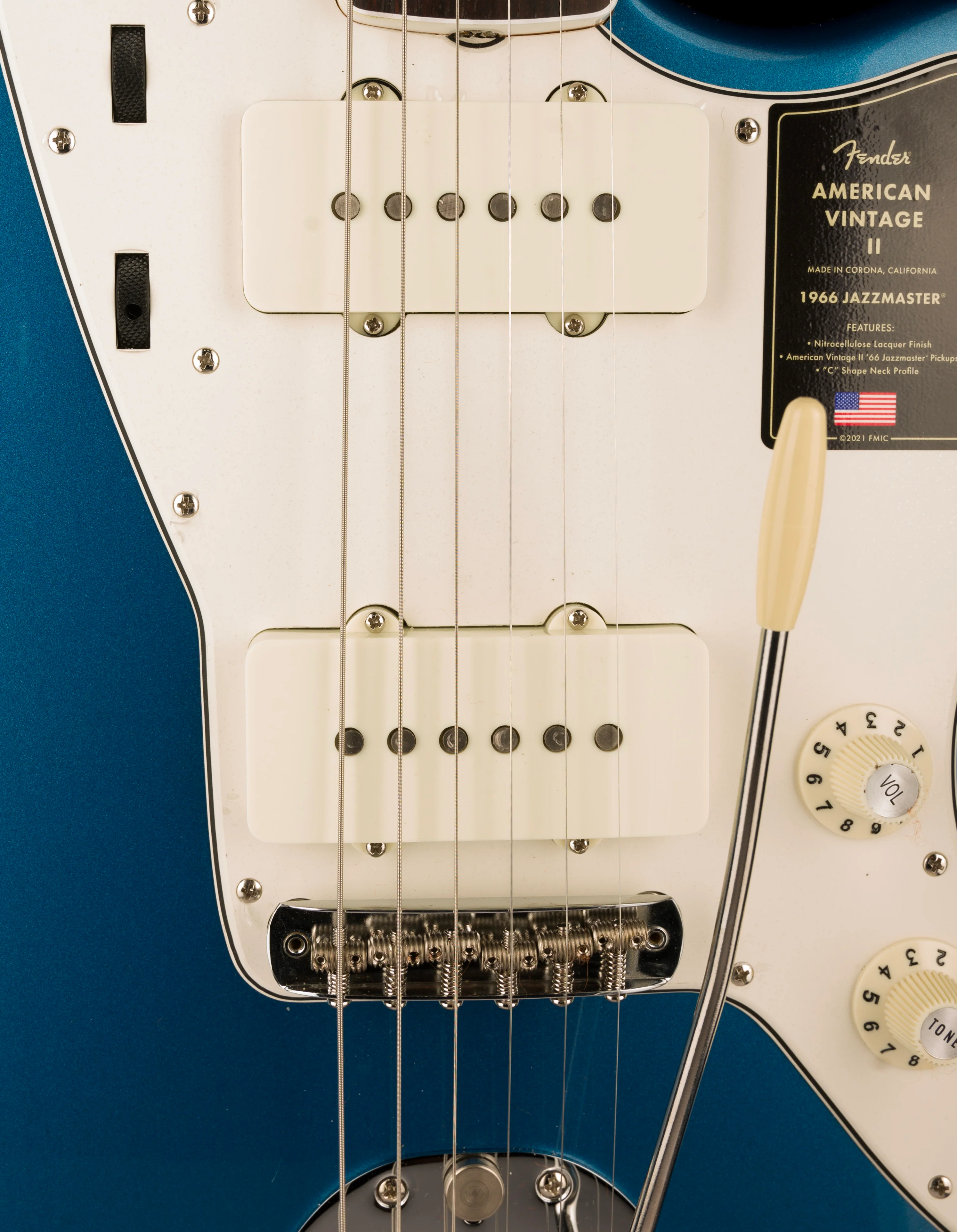Pre Owned Fender American Vintage II 1966 Jazzmaster Lake Placid Blue With OHSC - Image 7