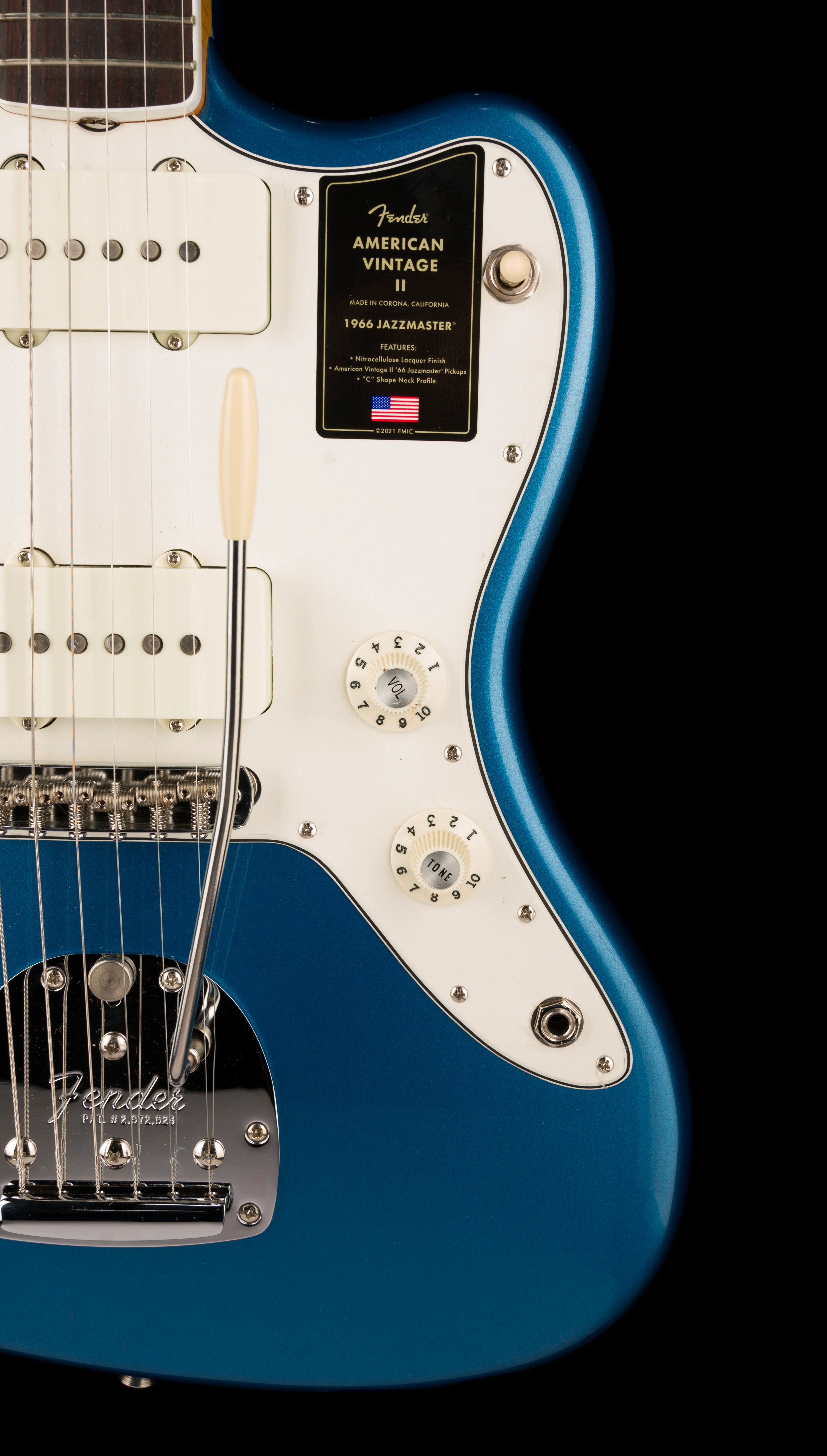 Pre Owned Fender American Vintage II 1966 Jazzmaster Lake Placid Blue With OHSC - Image 9