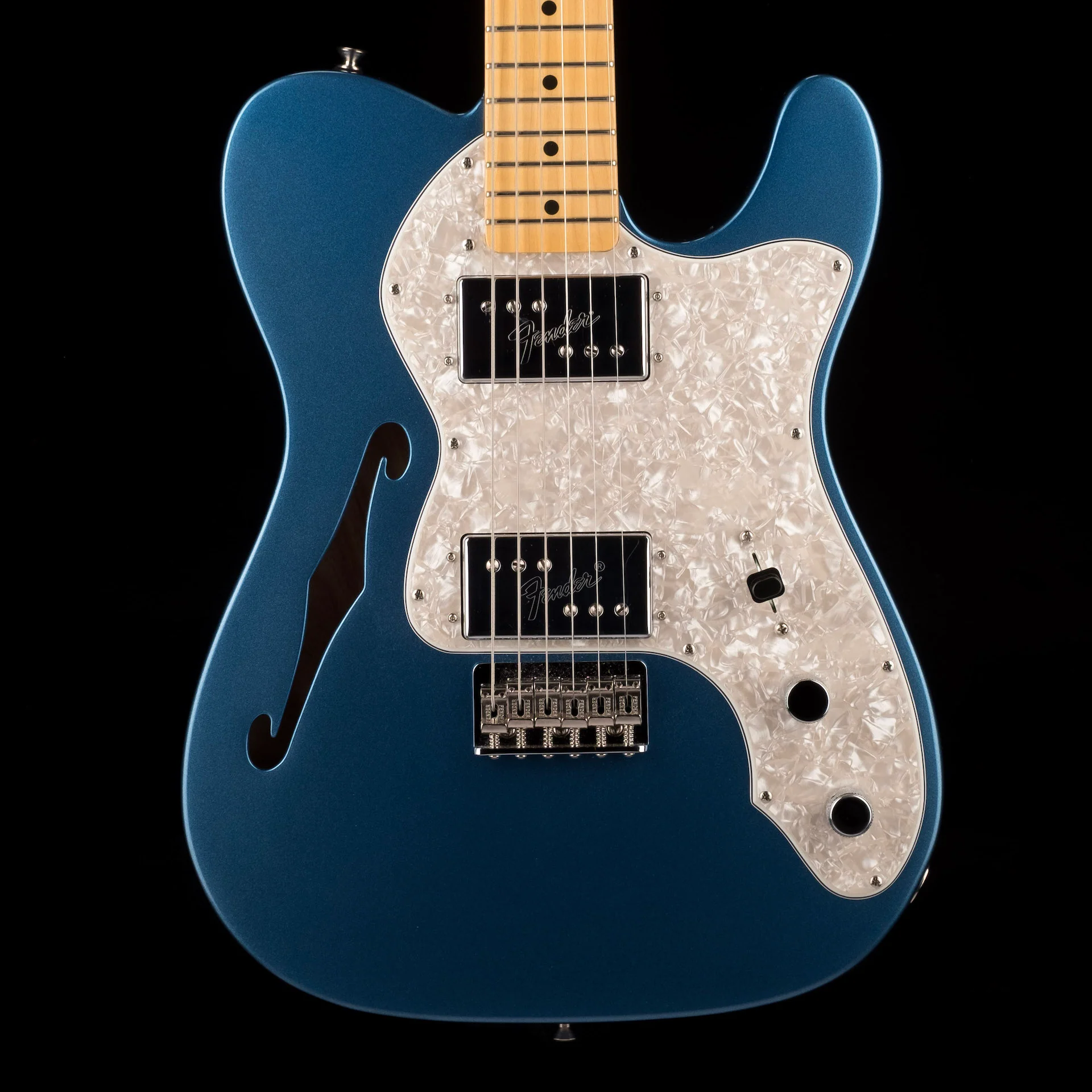 Pre Owned Fender American Vintage II '72 Telecaster Thinline Lake Placid Blue With OHSC