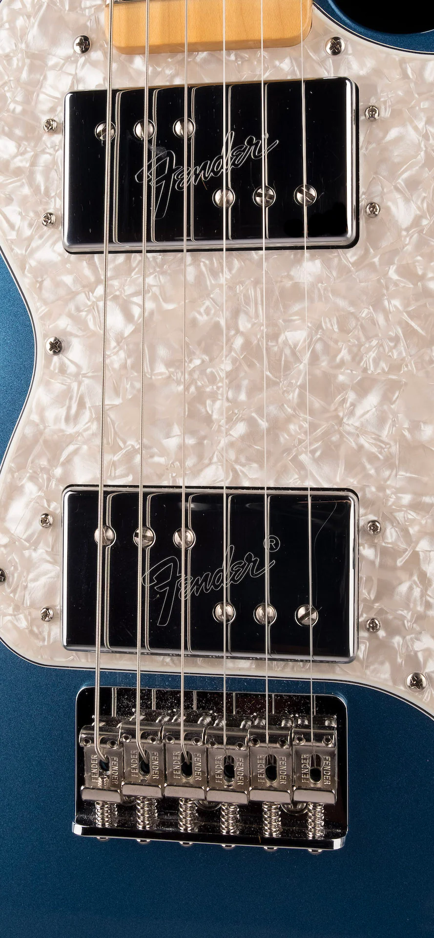 Pre Owned Fender American Vintage II '72 Telecaster Thinline Lake Placid Blue With OHSC - Image 7
