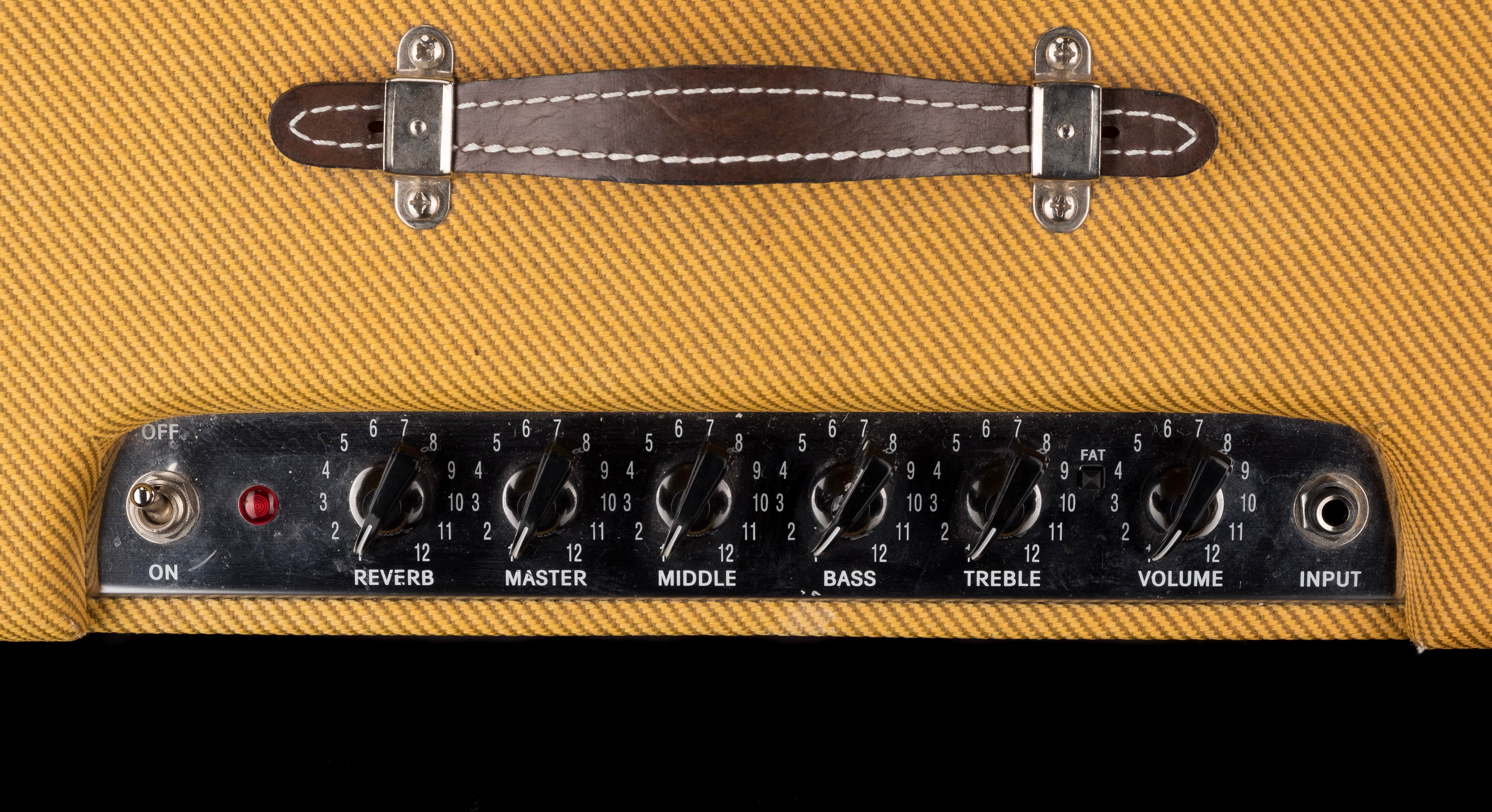 Pre Owned Fender Blues Jr. Limited Edition Cannabis Rex Tweed 1x12" Tube Guitar Amp Combo - Image 8