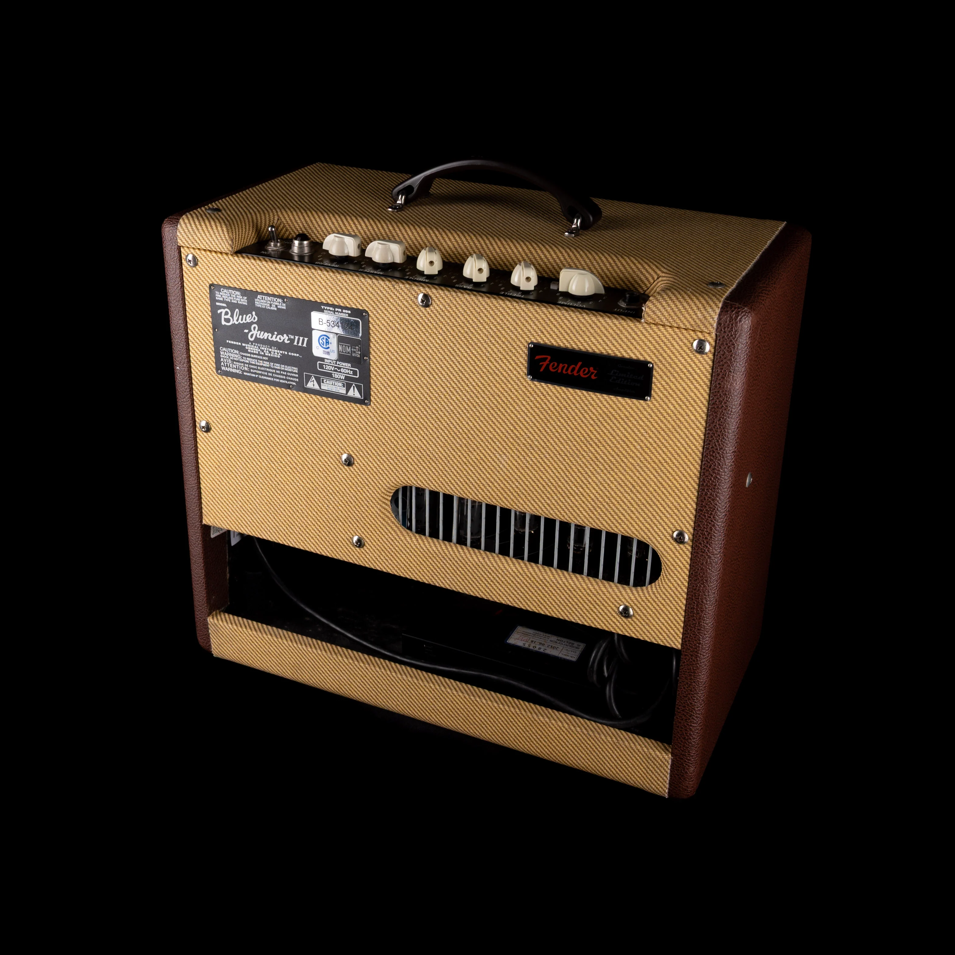 Pre Owned Fender Blues Junior III - Chocolate Tweed Two-Tone FSR (Fender Special Run) Guitar Amp Combo - Image 8