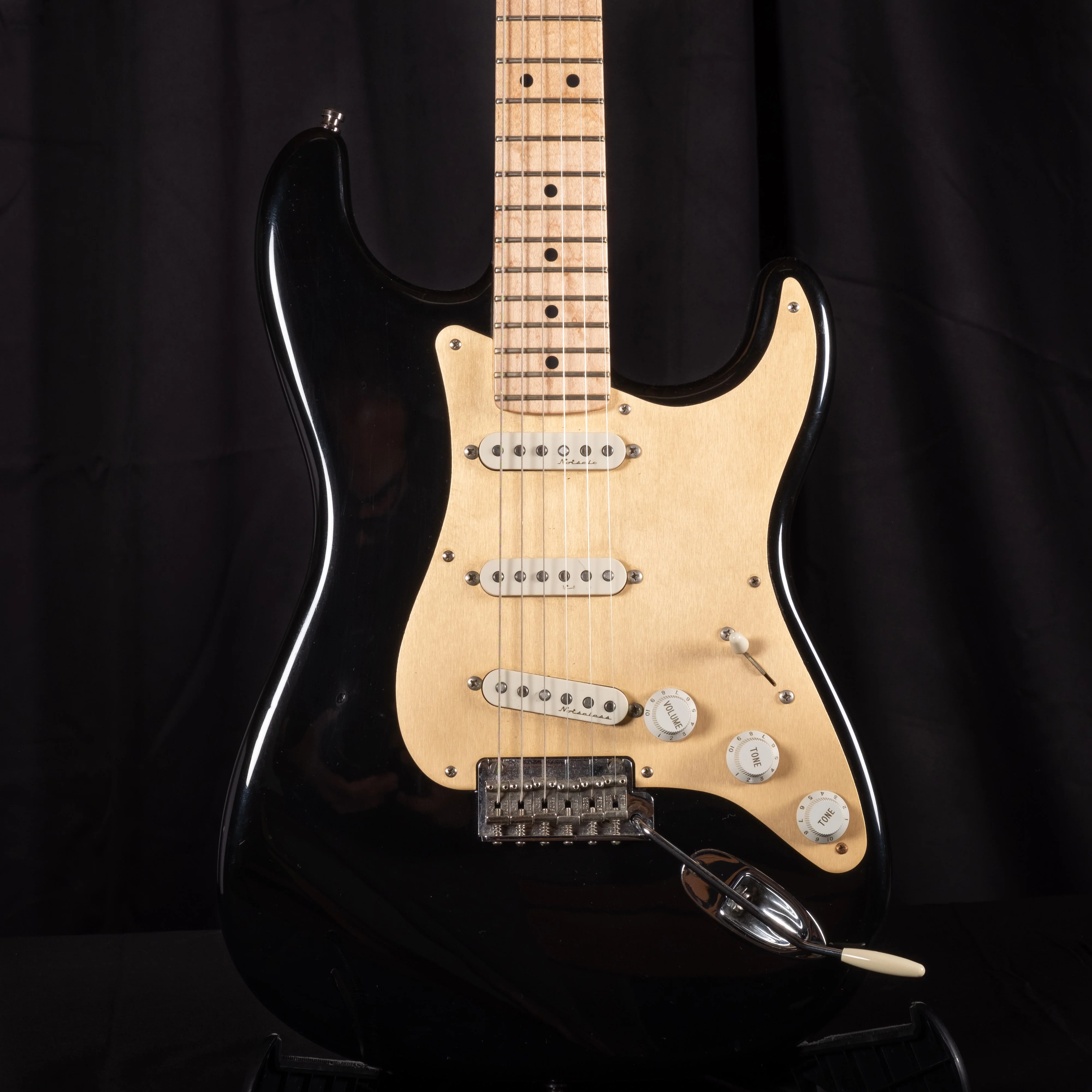 Pre Owned Fender Custom Shop '50's Stratocaster Black Electric Guitar With OHSC