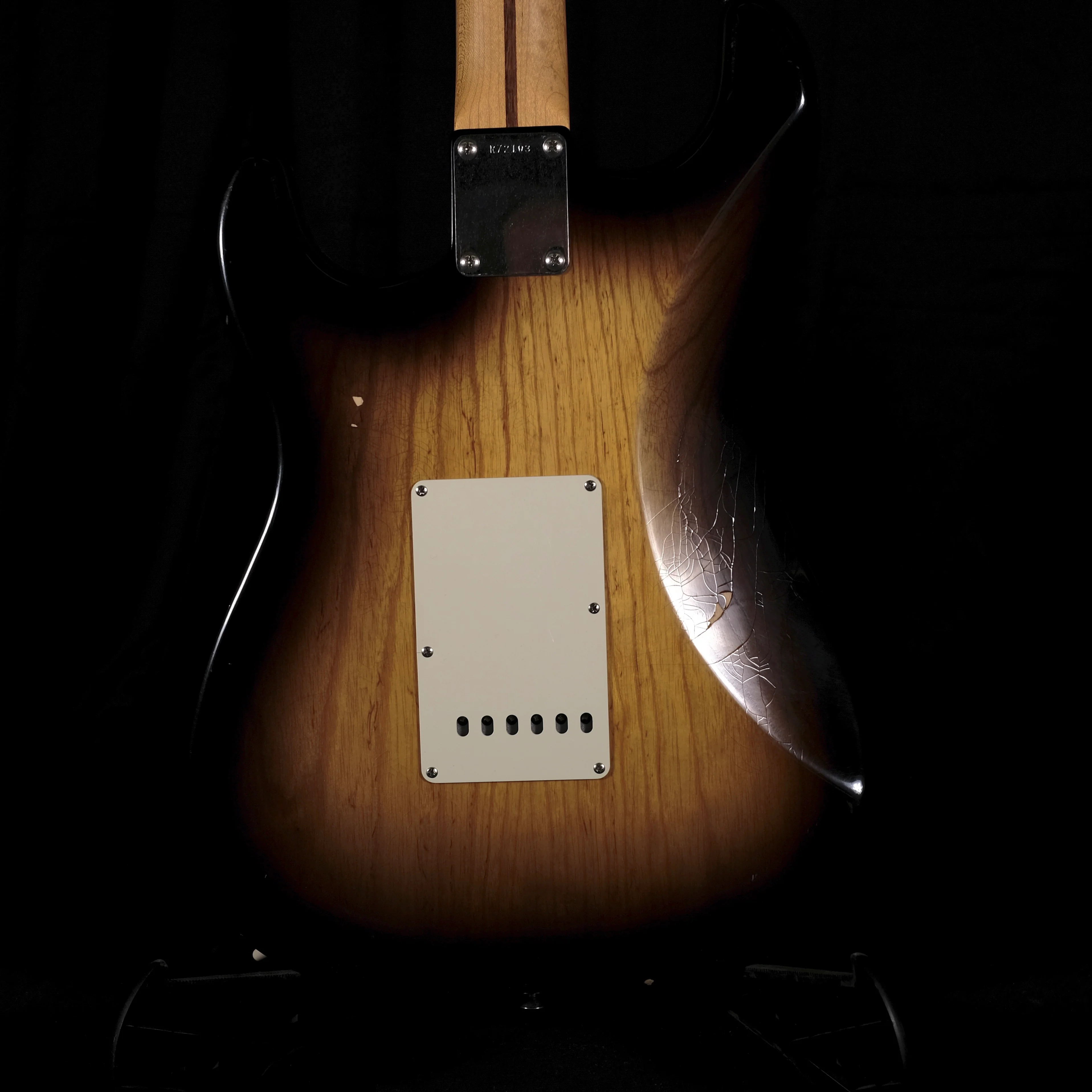 Pre Owned '13 Fender Custom Shop '55 Closet Classic Stratocaster 2 Tone Sunburst C of A OHSC - Image 11