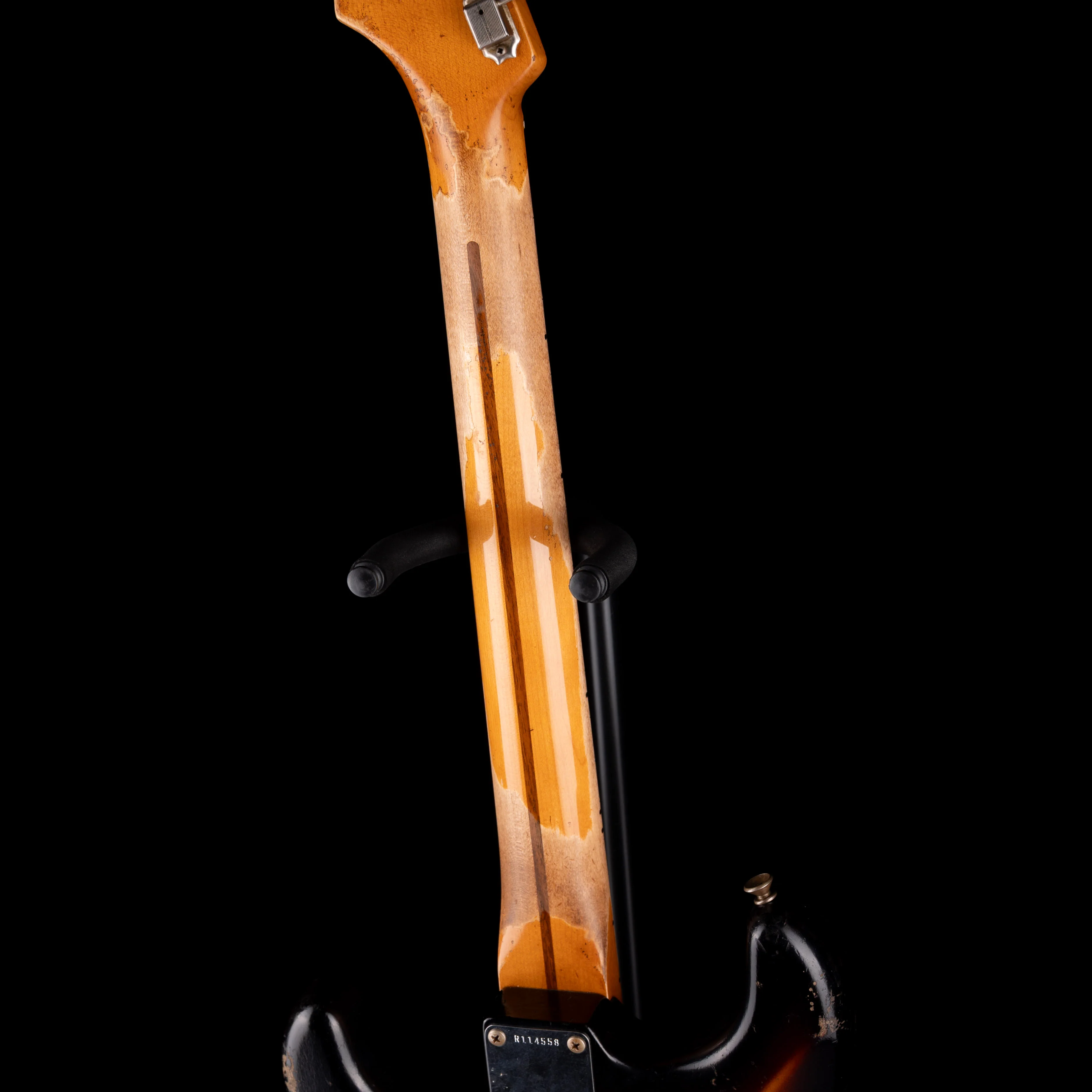 Pre Owned Fender Custom Shop Masterbuilt Carlos Lopez 1956 Stratocaster Relic 2-Tone Sunburst With OHSC - Image 12