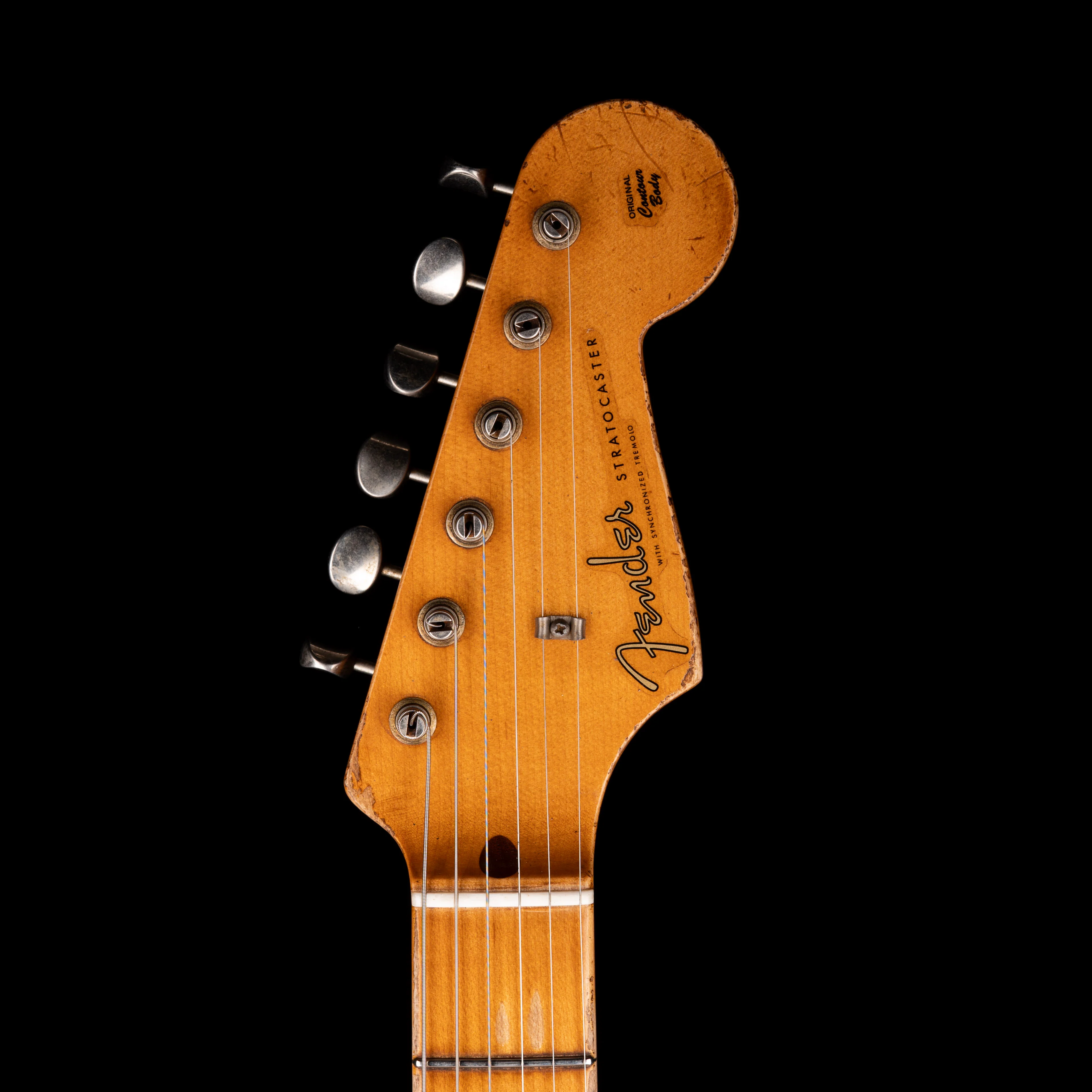 Pre Owned Fender Custom Shop Masterbuilt Carlos Lopez 1956 Stratocaster Relic 2-Tone Sunburst With OHSC - Image 13