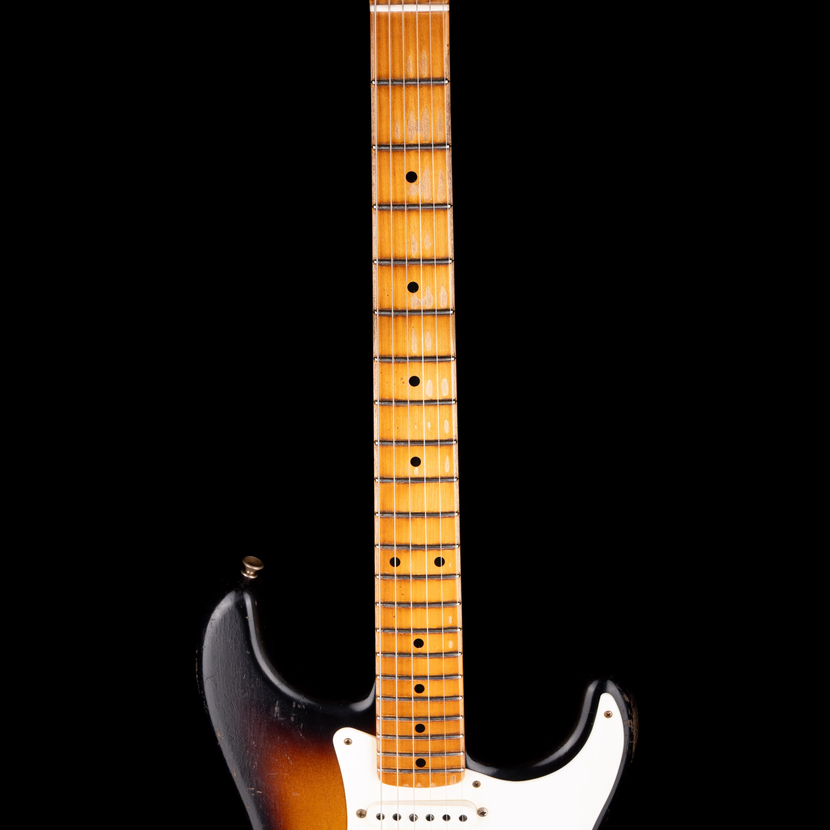 Pre Owned Fender Custom Shop Masterbuilt Carlos Lopez 1956 Stratocaster Relic 2-Tone Sunburst With OHSC - Image 7