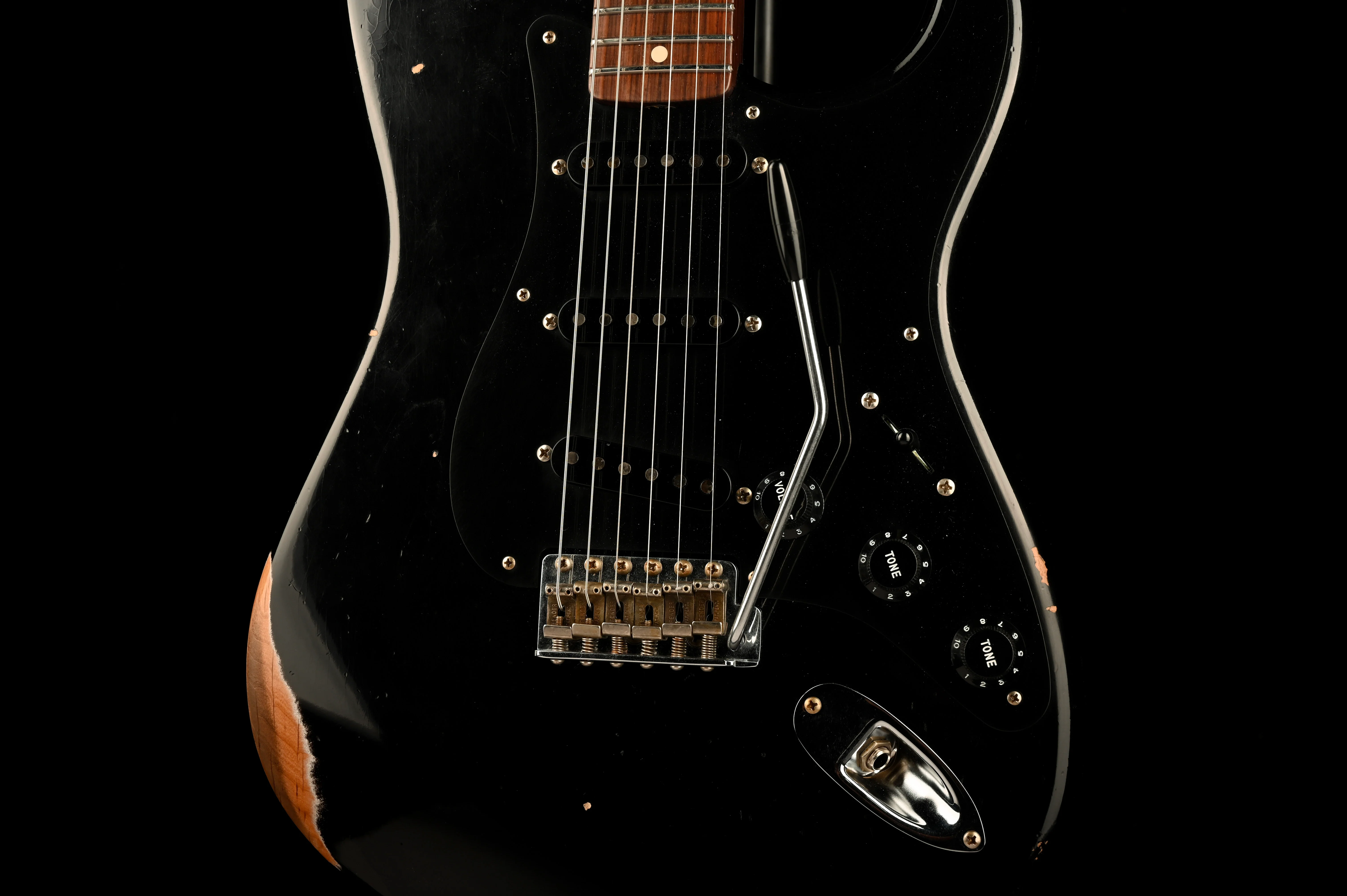 Pre Owned Fender Custom Shop 1957 Stratocaster Rosewood Neck Black With OHSC - Image 6