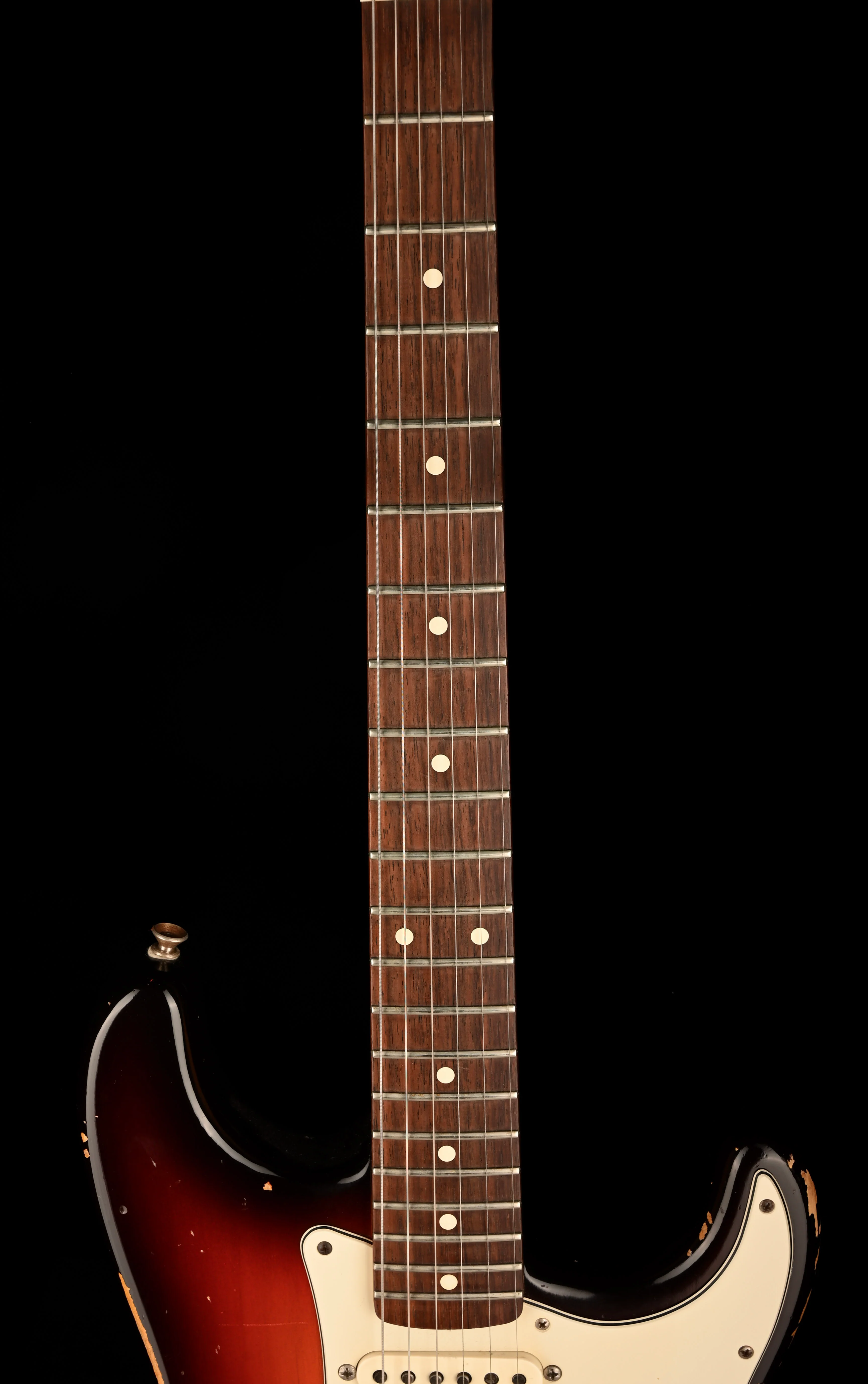 Pre Owned '97 Fender Custom Shop 60's Vince Cunetto Relic Stratocaster 3-Tone Sunburst With Case - Image 11