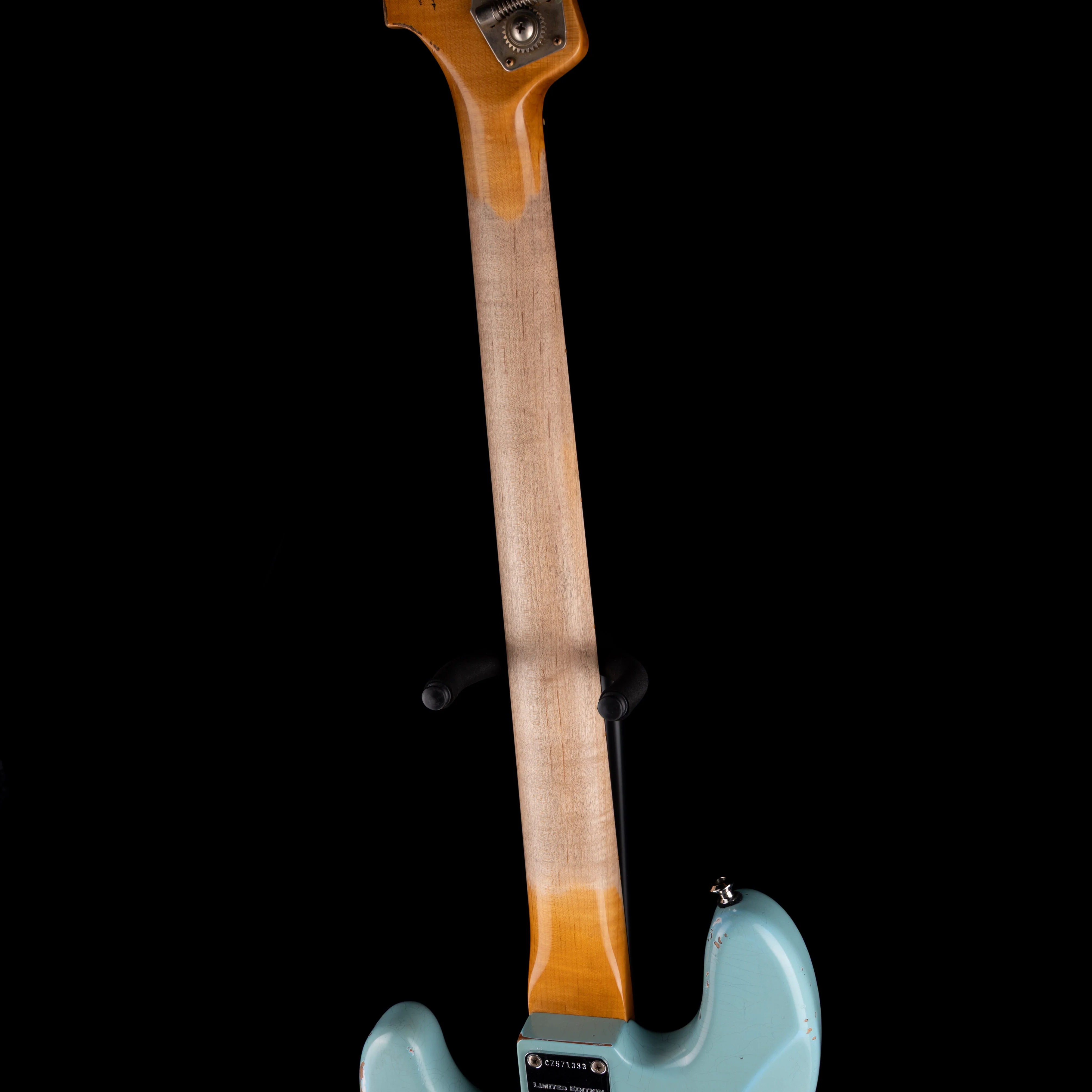 Pre Owned Fender Custom Shop ‘63 Precision Bass Heavy Relic Aged Daphne Blue With OHSC - Image 11