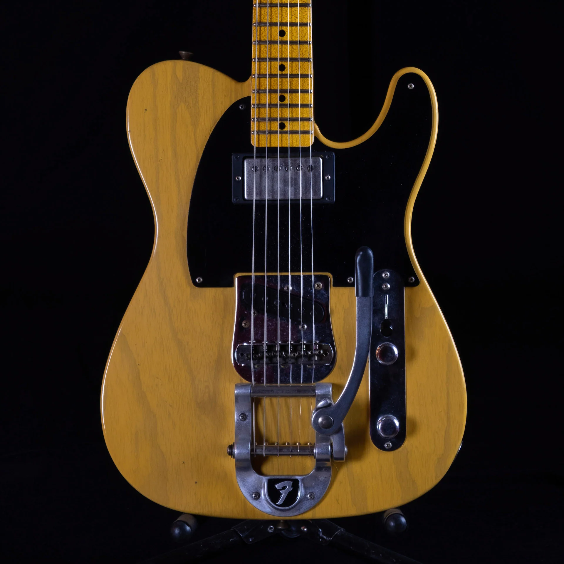Used '20 Fender Custom Shop 50's Vibra Telecaster Journeyman Relic Butterscotch Blonde w Bigsby & OHSC