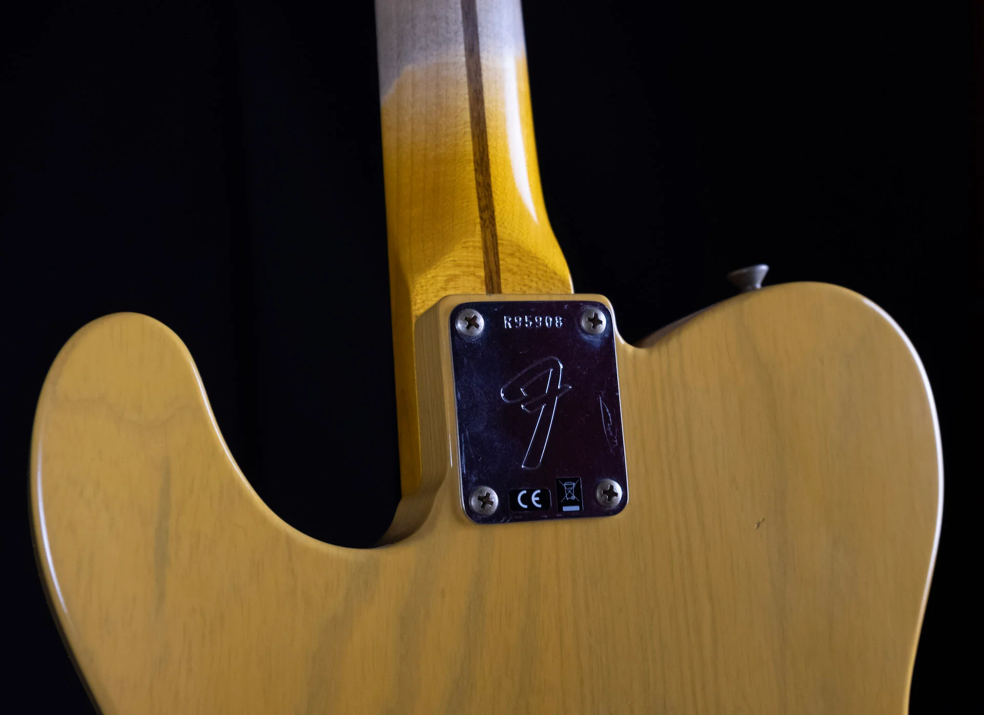 Used '20 Fender Custom Shop 50's Vibra Telecaster Journeyman Relic Butterscotch Blonde w Bigsby & OHSC - Image 12
