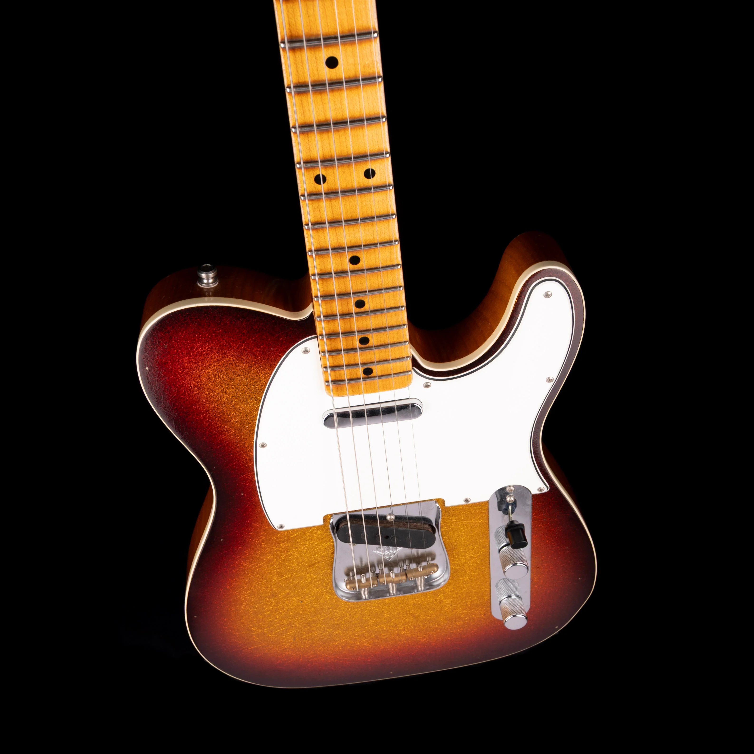 Pre Owned Fender Custom Shop Limited Edition Postmodern Telecaster Journeyman Relic 3-Tone Sunburst Sparkle With OHSC - Image 3