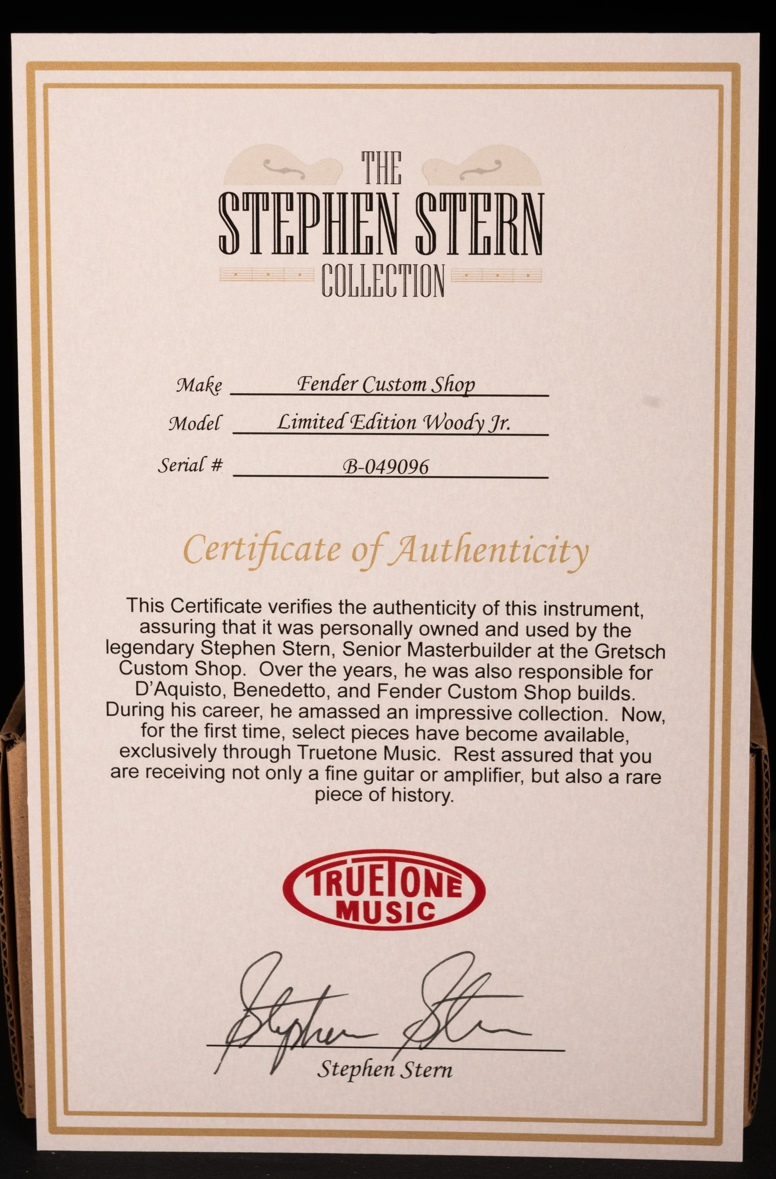 Pre Owned Fender Custom Shop Ltd. Ed. Woody Jr. Guitar Amp Combo - Stephen Stern Collection - Image 11