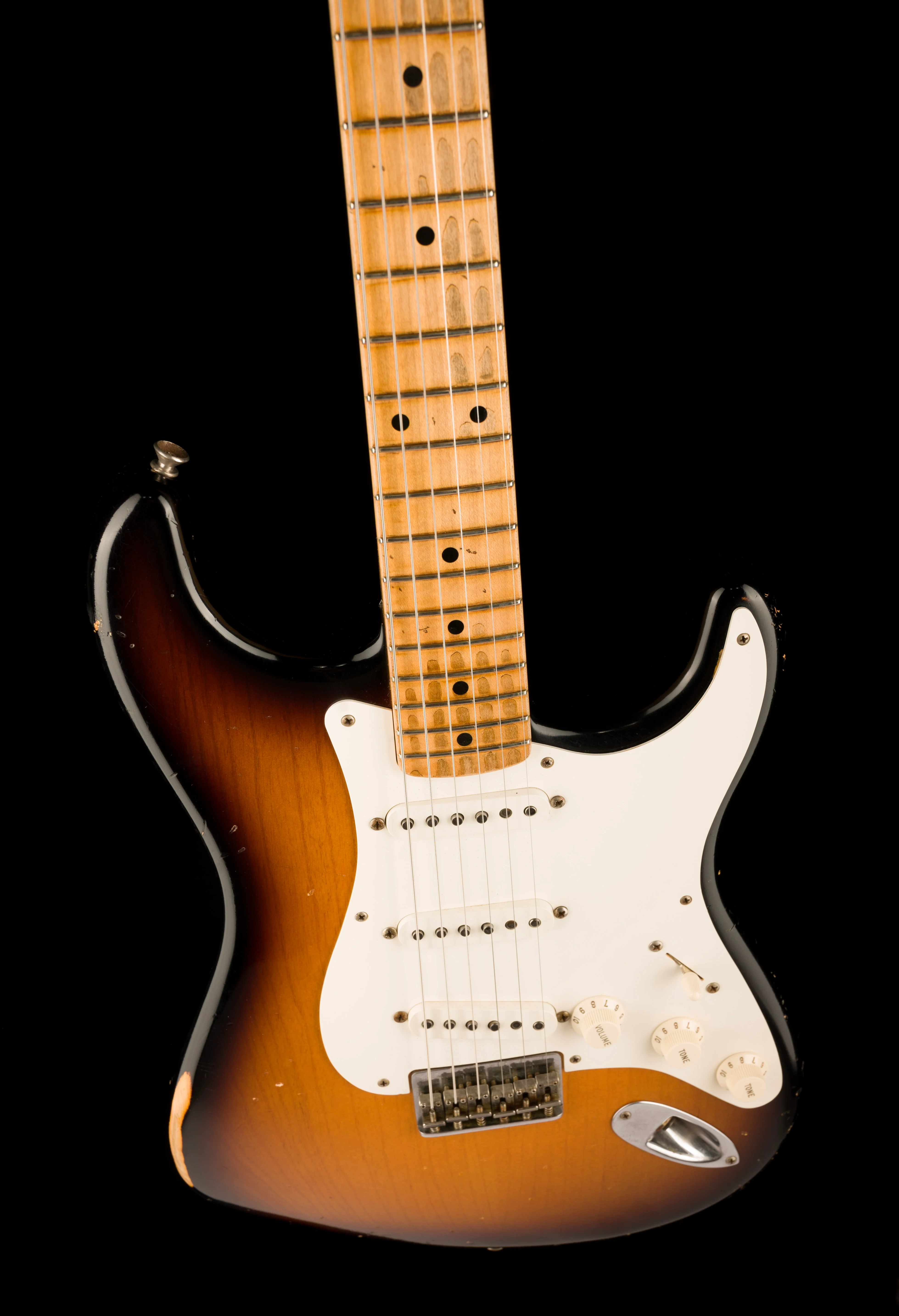 Pre Owned Fender Custom Shop Masterbuilt Stephen Stern '50s Stratocaster 2-Tone Sunburst With OHSC - Image 4
