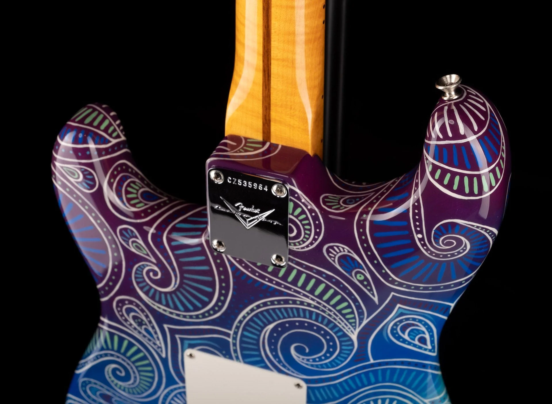 Pre-Owned Fender Artist Series Custom Shop Masterbuilt Greg Fessler Madison Roy "Mandala Burst" 1968 Stratocaster - Image 16