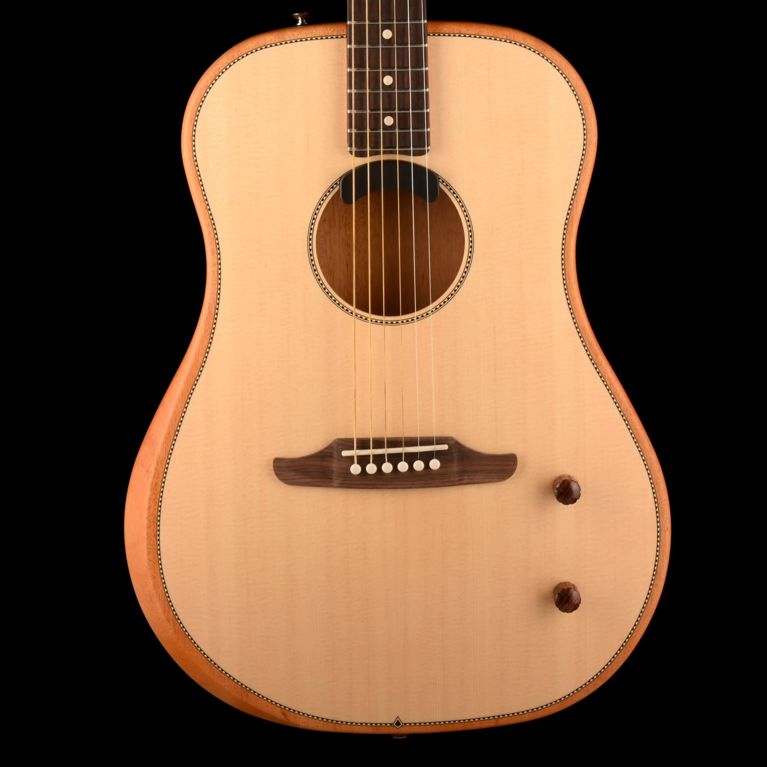 Pre Owned Fender Highway Series Dreadnought Guitar Natural With Gig Bag