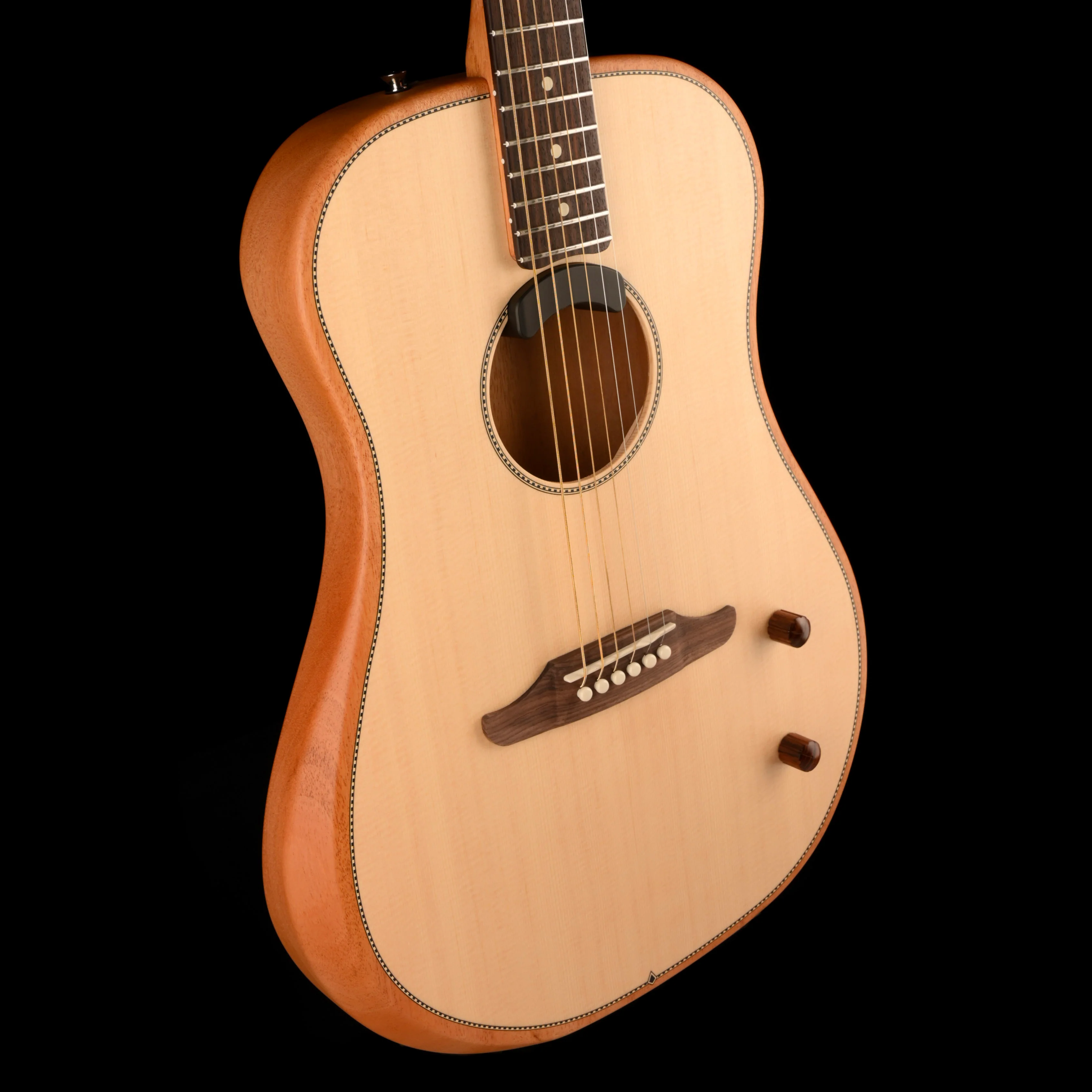 Pre Owned Fender Highway Series Dreadnought Guitar Natural With Gig Bag - Image 6