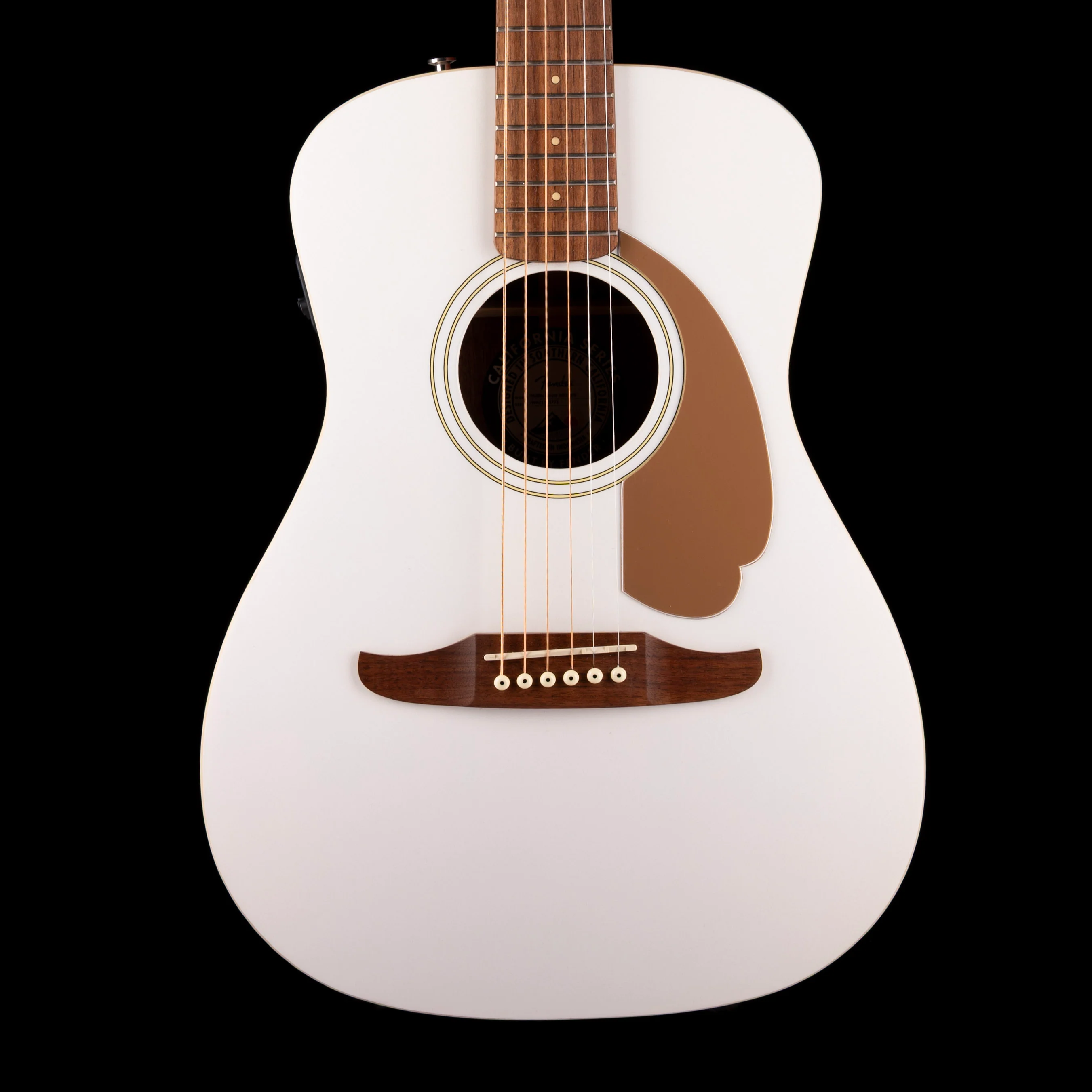 Pre Owned Fender Malibu Player Arctic Gold Acoustic Electric Guitar