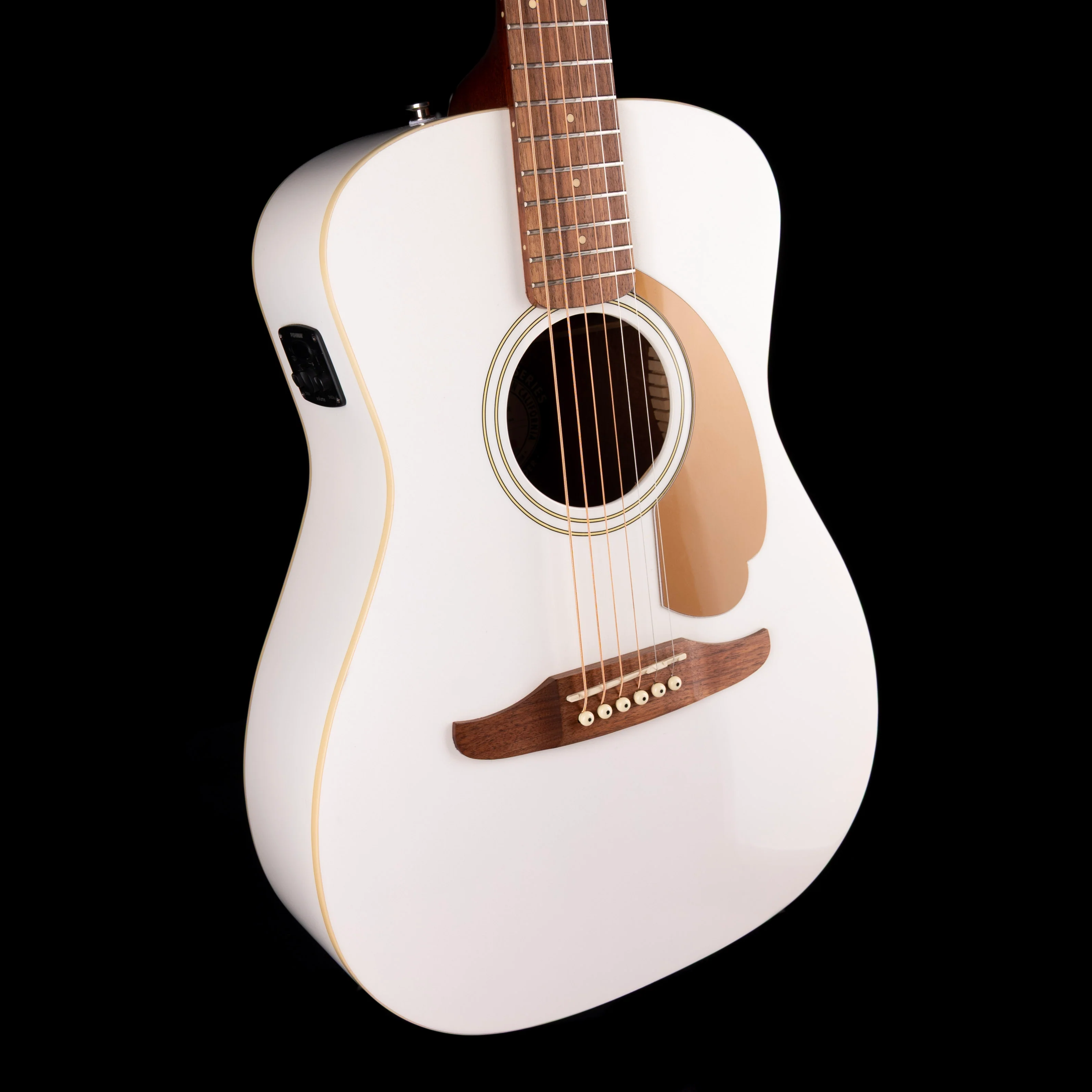 Pre Owned Fender Malibu Player Arctic Gold Acoustic Electric Guitar - Image 5