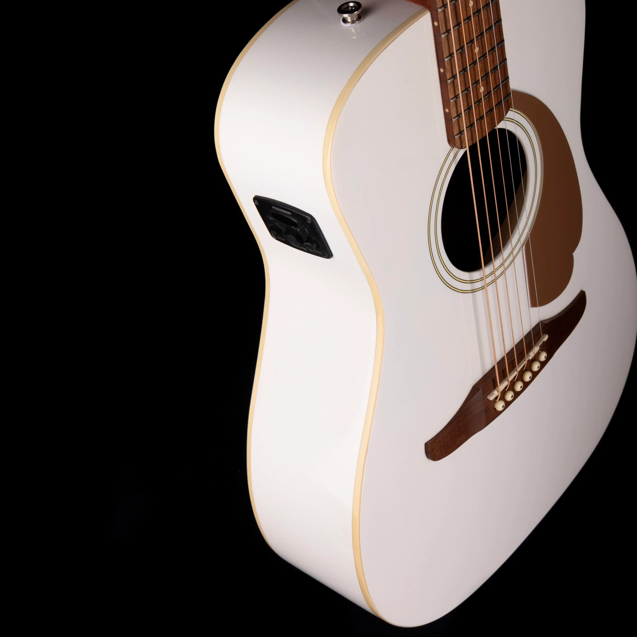 Pre Owned Fender Malibu Player Arctic Gold Acoustic Electric Guitar - Image 6