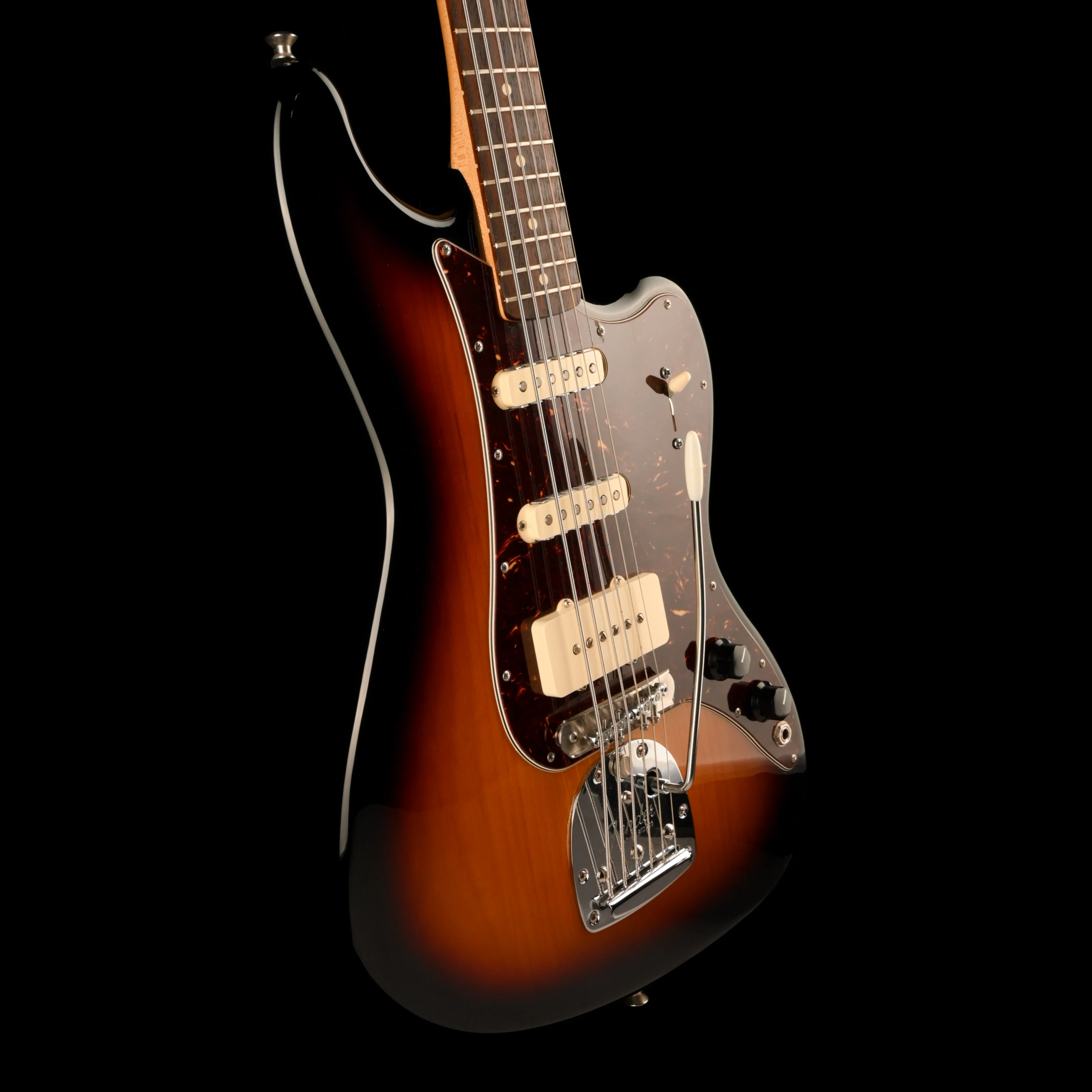Pre Owned Fender Pawn Shop Bass VI Modified 3-Tone Sunburst With Case - Image 6