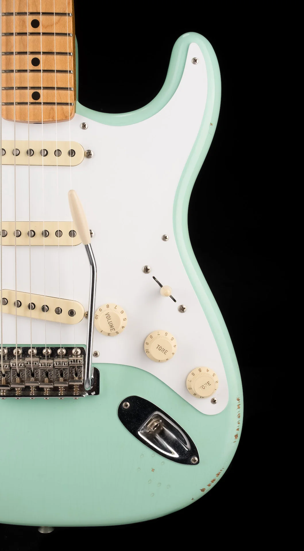 Pre Owned Fender Road Worn Vintera 50's Strat Surf Green With OHSC - Image 9