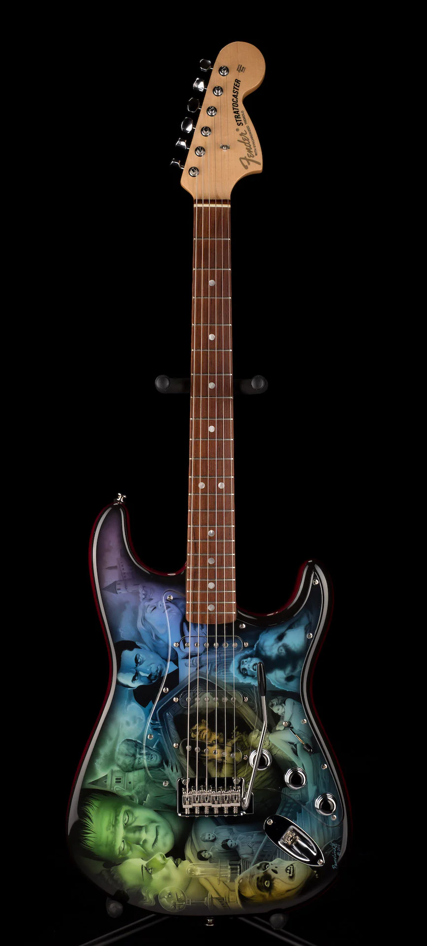 Pre Owned Fender Custom Shop Universal Monsters Stratocaster - Pamelina H. Collection - Image 4