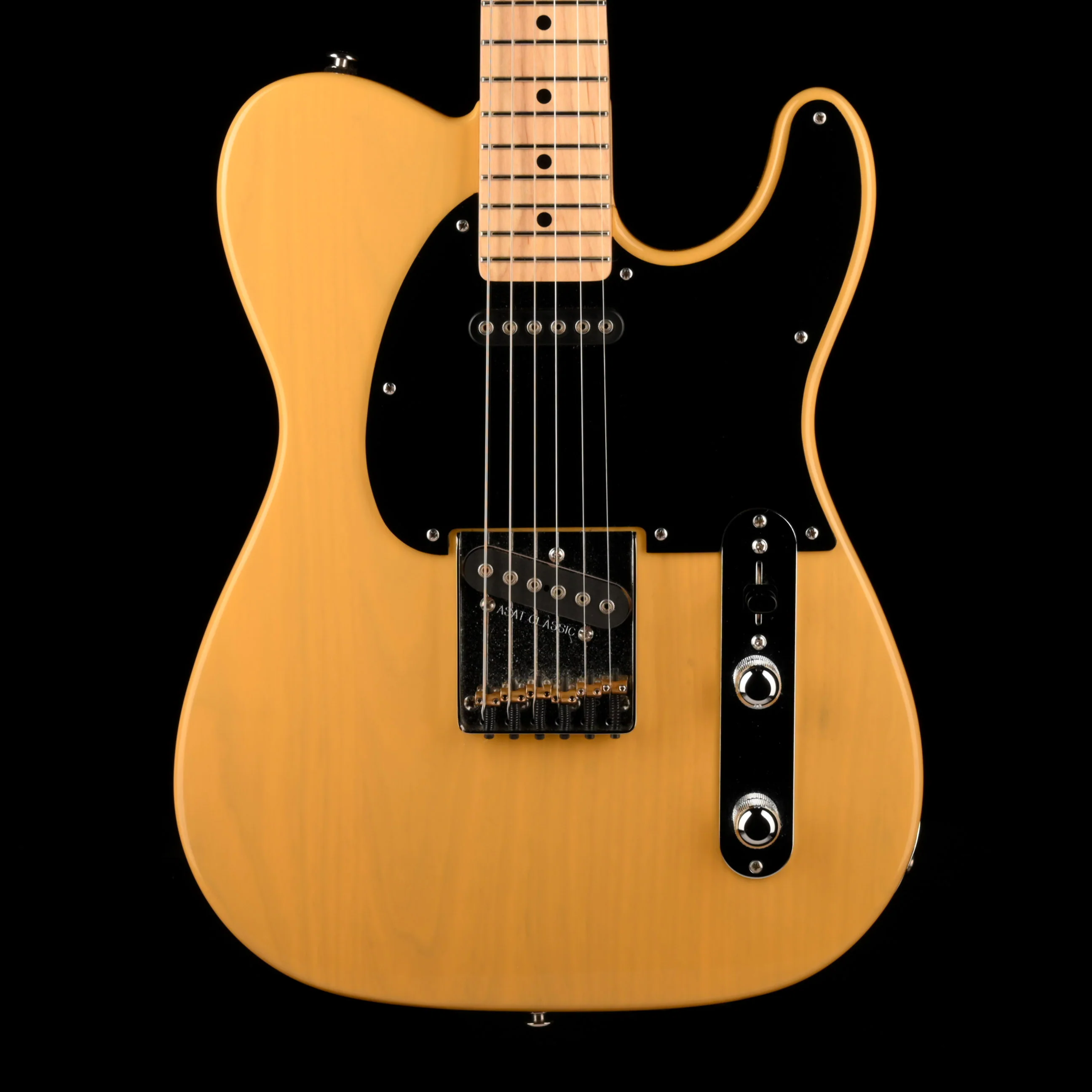 Pre Owned G&L Fullerton Deluxe ASAT Classic Butterscotch Blonde Electric Guitar With Gig Bag