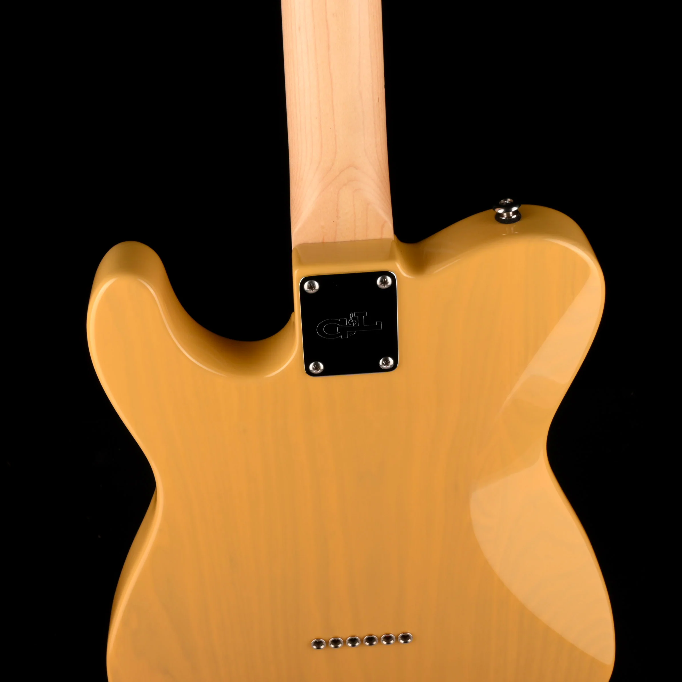 Pre Owned G&L Fullerton Deluxe ASAT Classic Butterscotch Blonde Electric Guitar With Gig Bag - Image 11