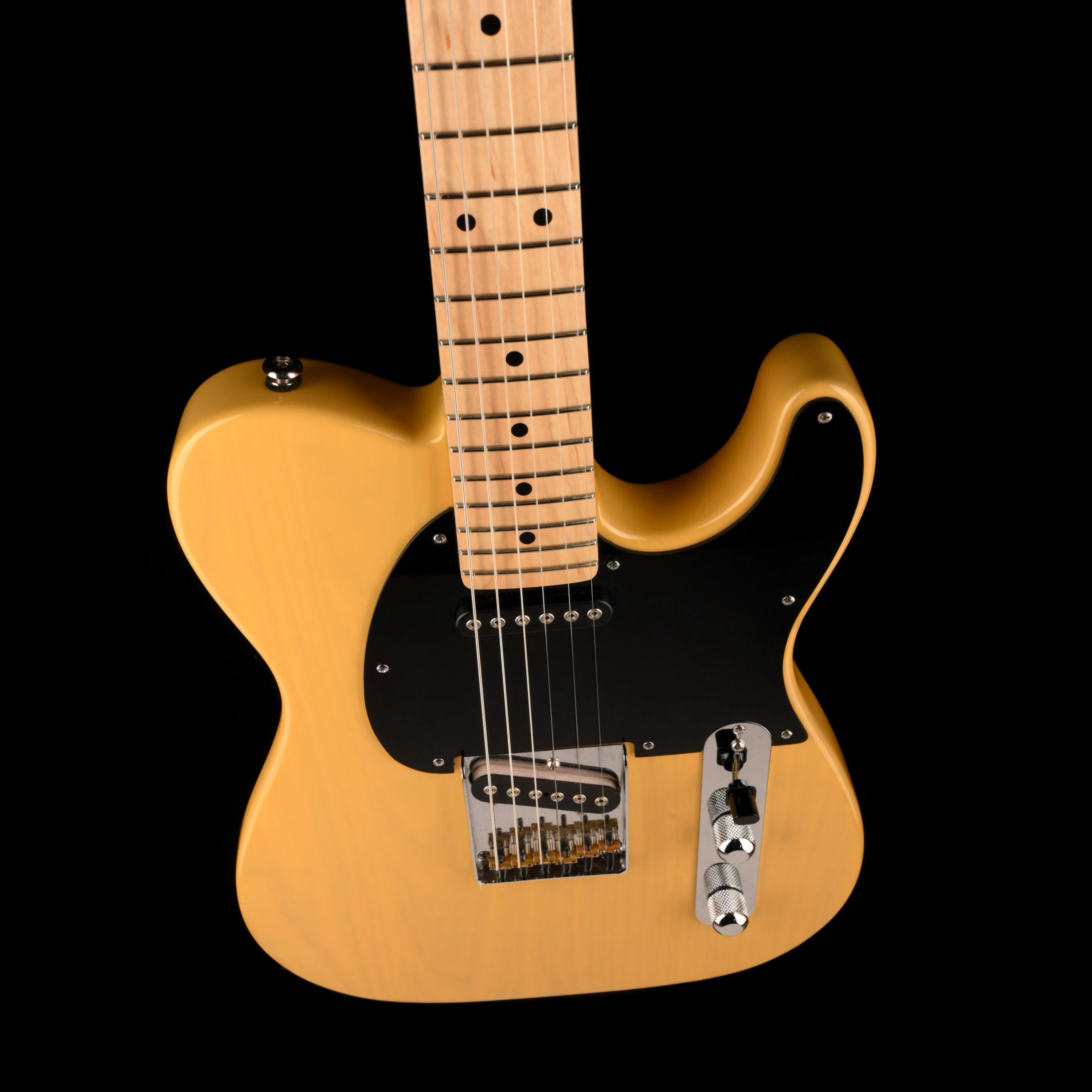 Pre Owned G&L Fullerton Deluxe ASAT Classic Butterscotch Blonde Electric Guitar With Gig Bag - Image 3