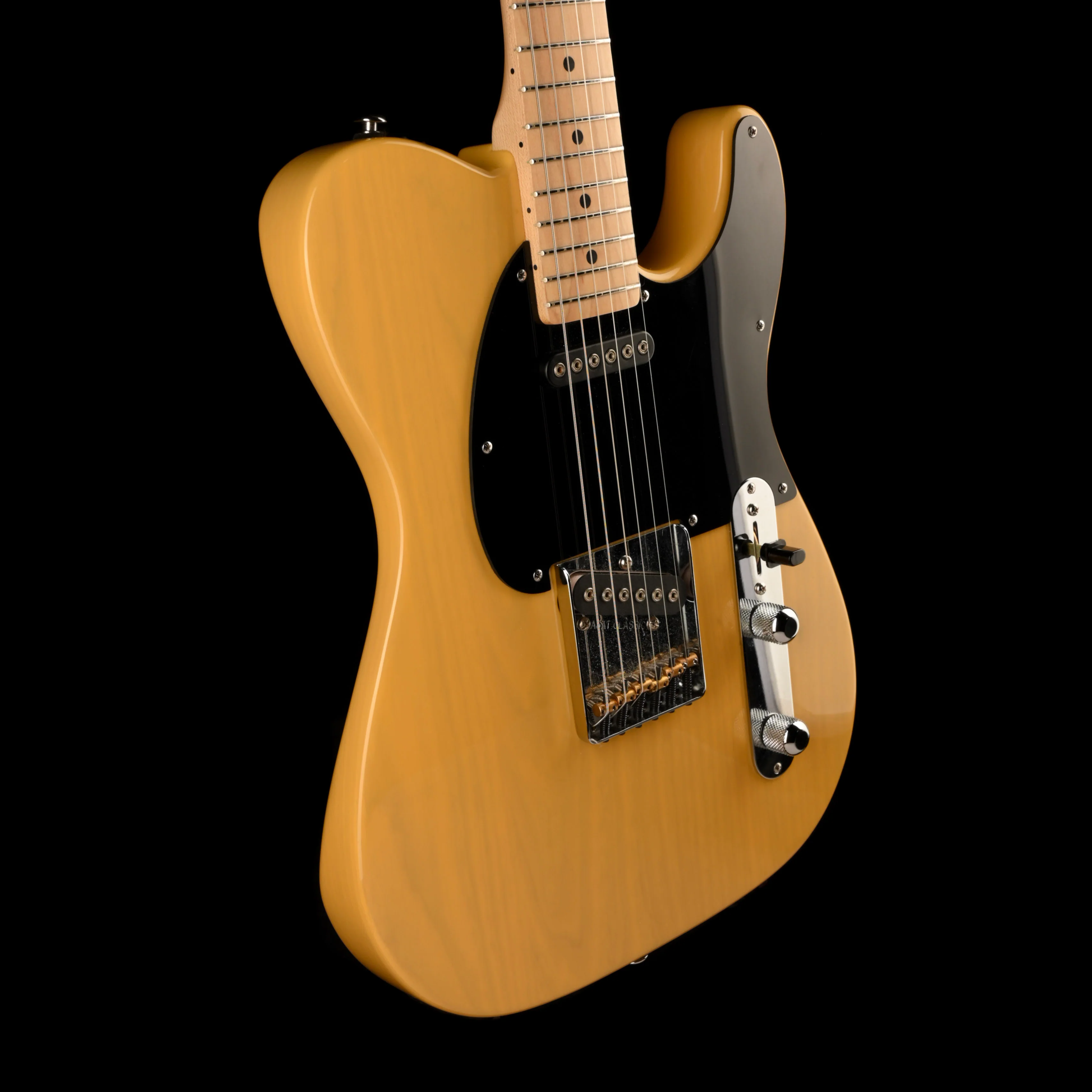 Pre Owned G&L Fullerton Deluxe ASAT Classic Butterscotch Blonde Electric Guitar With Gig Bag - Image 6
