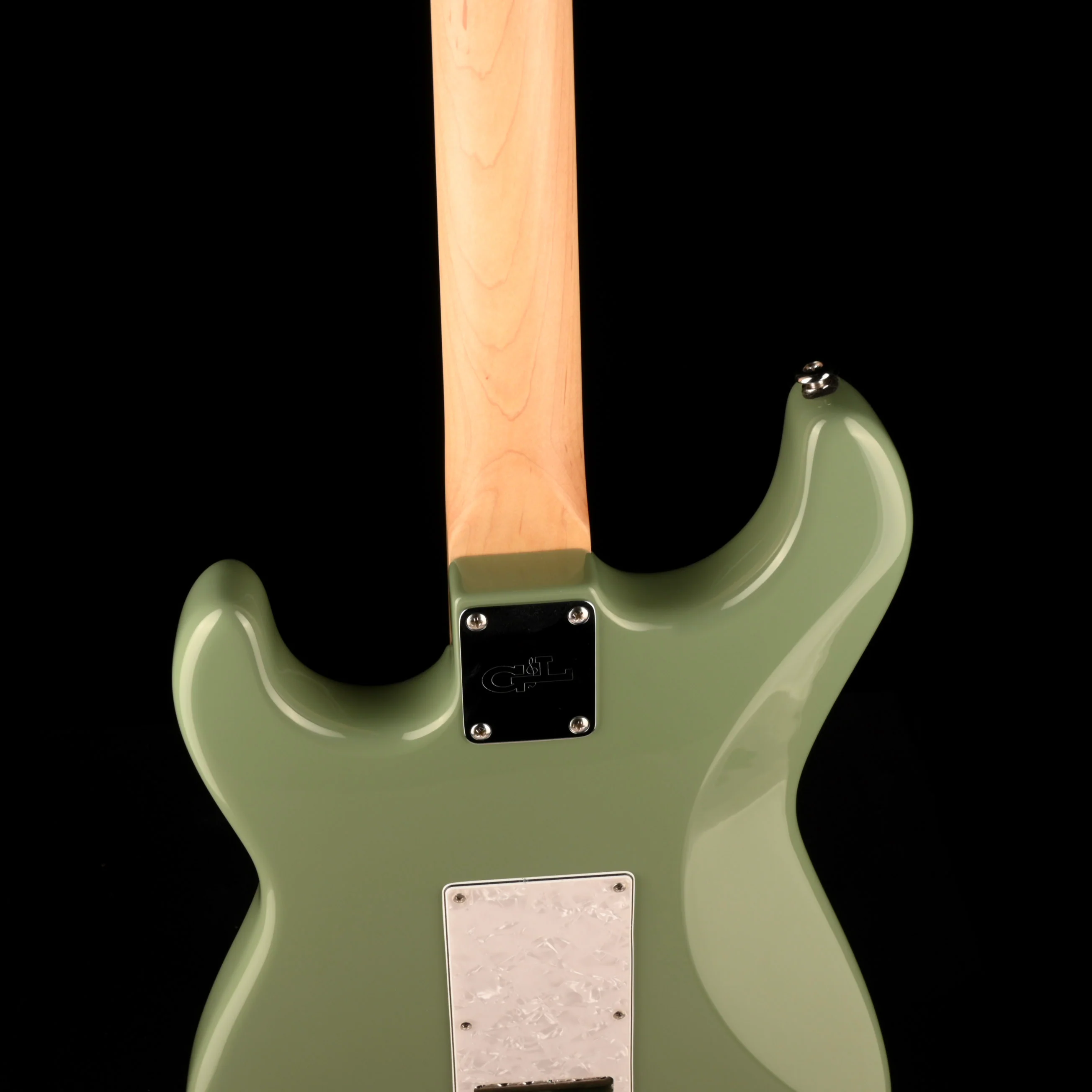 Pre Owned G&L Fullerton Deluxe Legacy Matcha Green Electric Guitar With Gig Bag - Image 10