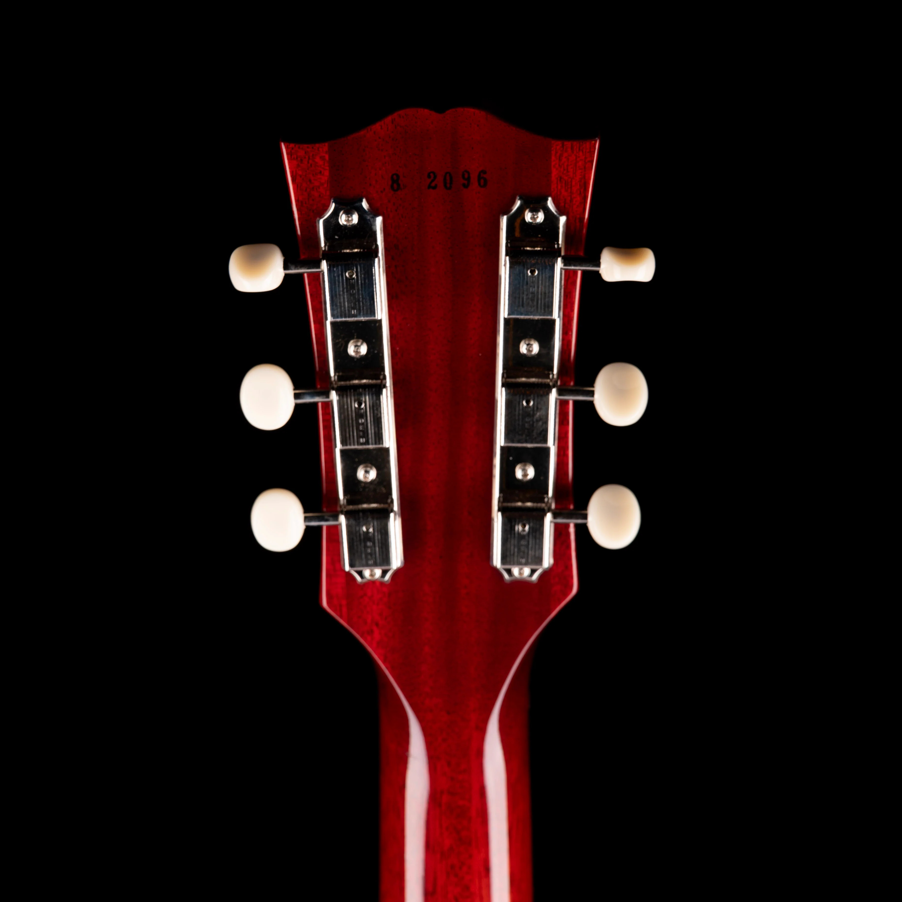 Pre Owned Gibson Custom Shop 1958 Les Paul Junior Double Cut Cherry Red With OHSC - Image 13