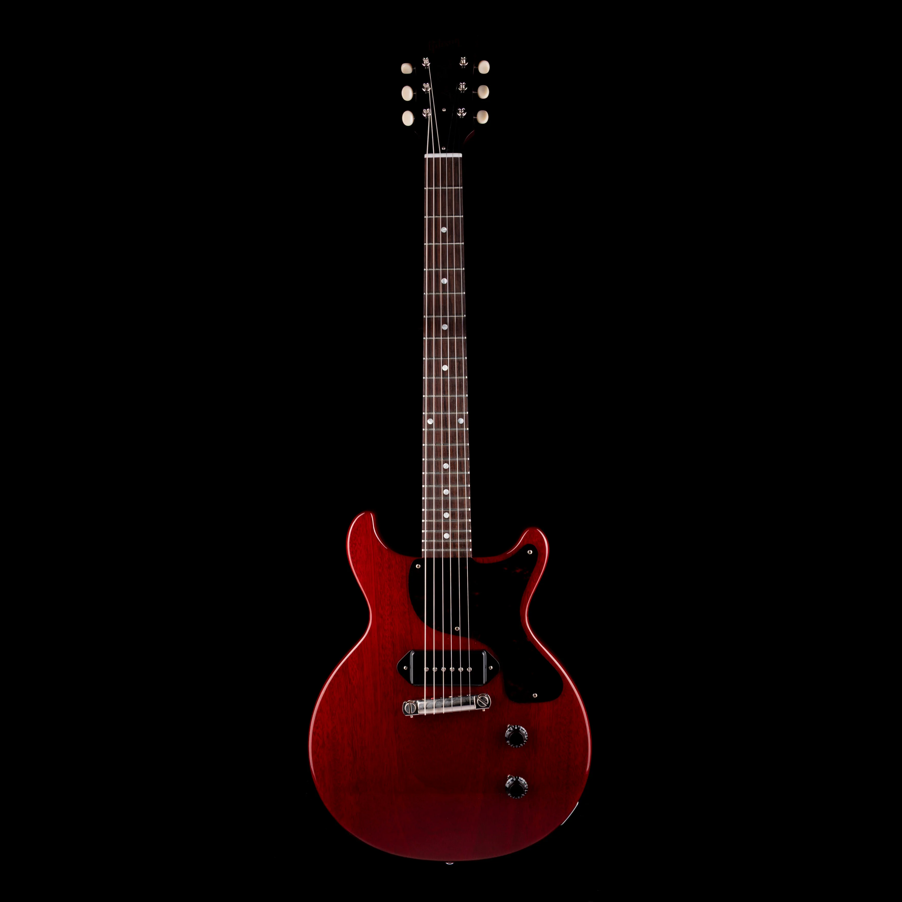 Pre Owned Gibson Custom Shop 1958 Les Paul Junior Double Cut Cherry Red With OHSC - Image 2