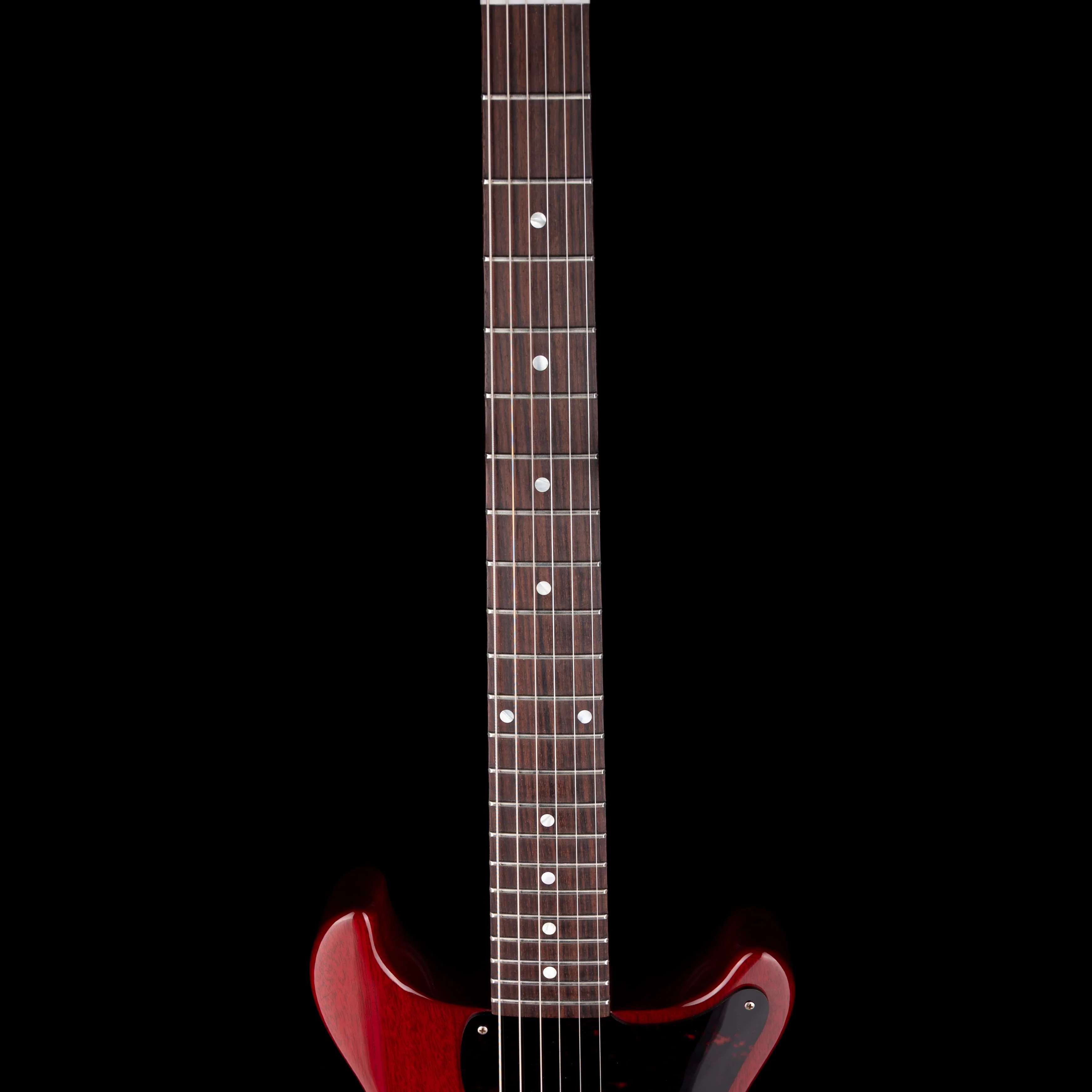 Pre Owned Gibson Custom Shop 1958 Les Paul Junior Double Cut Cherry Red With OHSC - Image 7