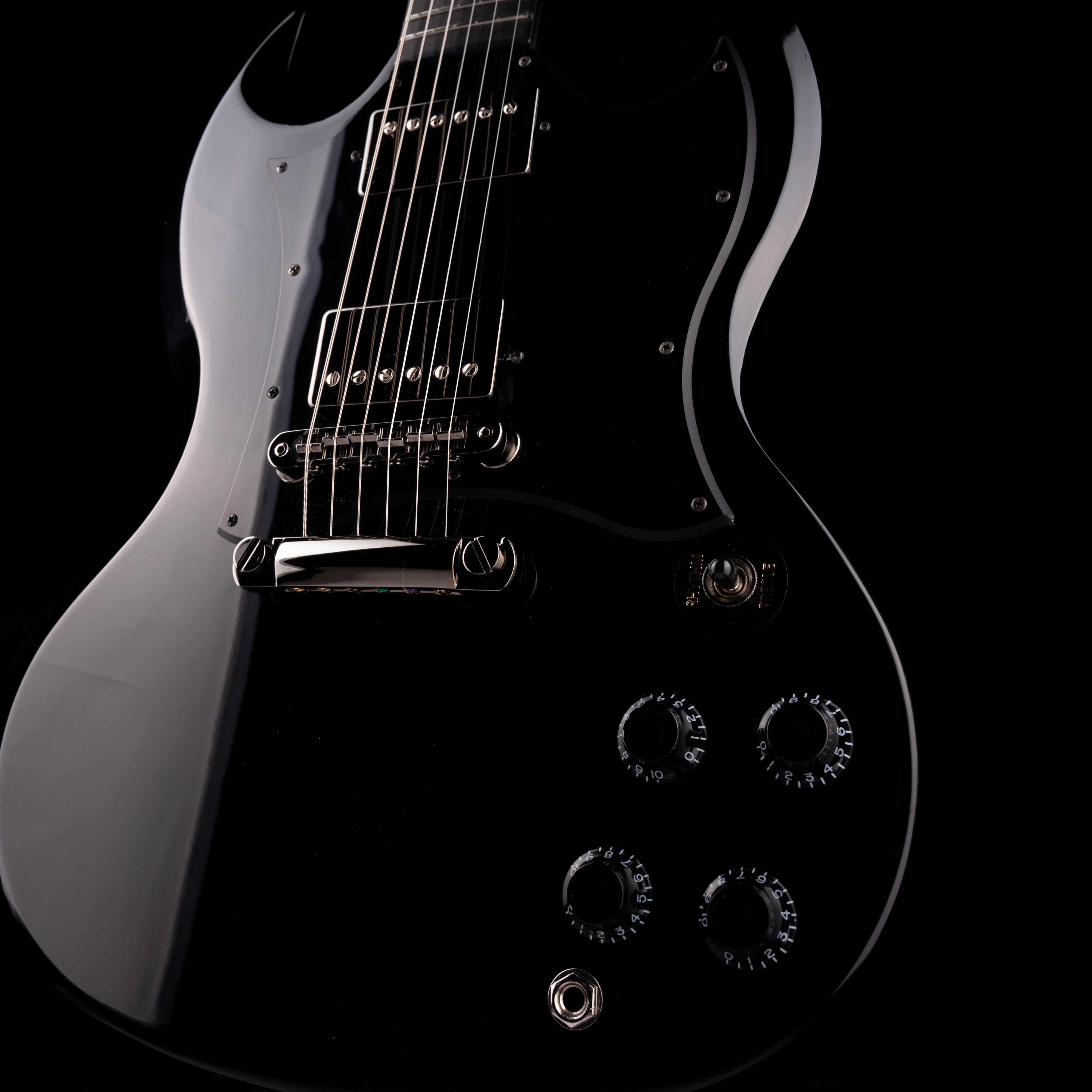 Pre Owned Gibson SG Standard Dark Ebony With OSSC - Image 5
