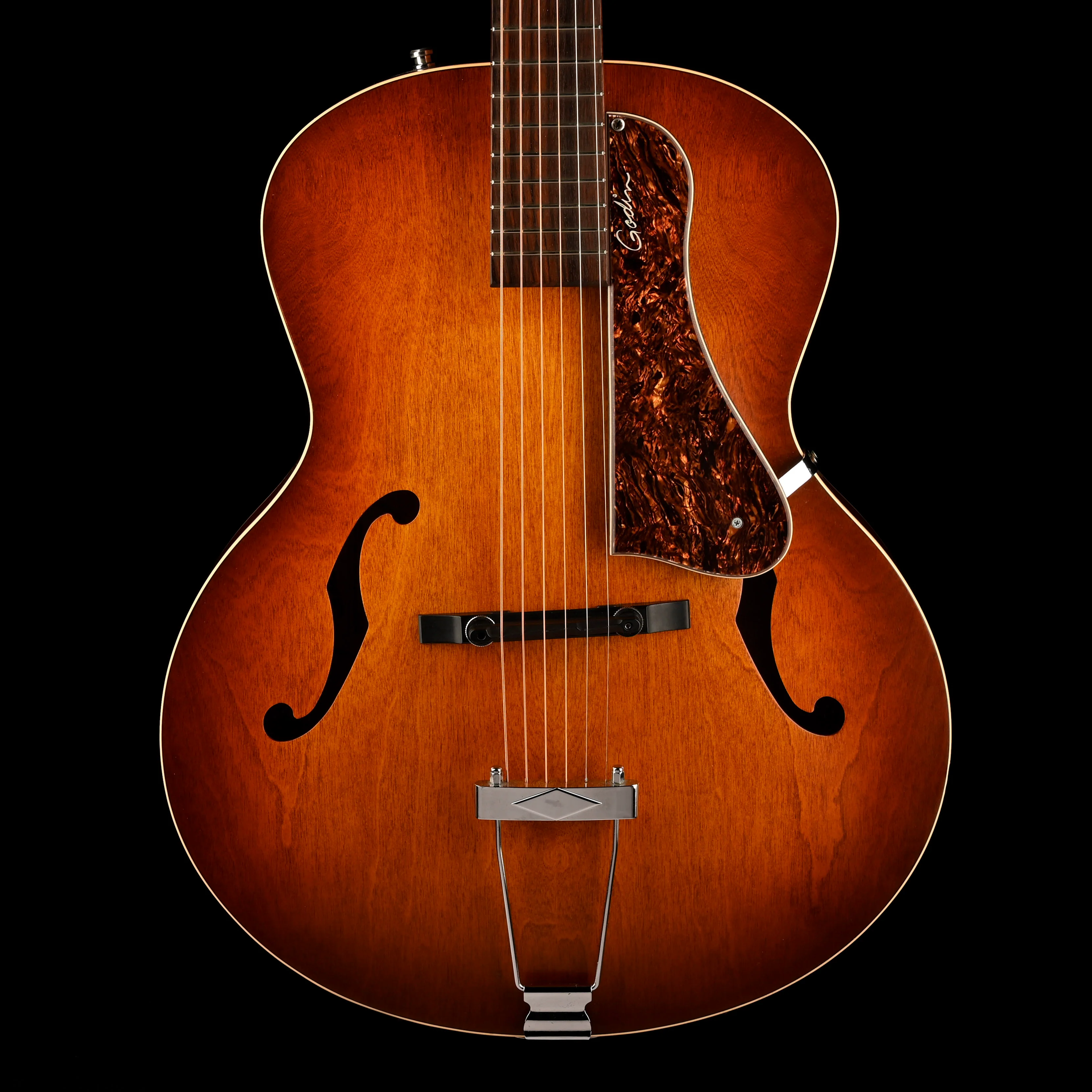 Used Godin 5th Avenue Kingpin Archtop Cognac Burst With Case