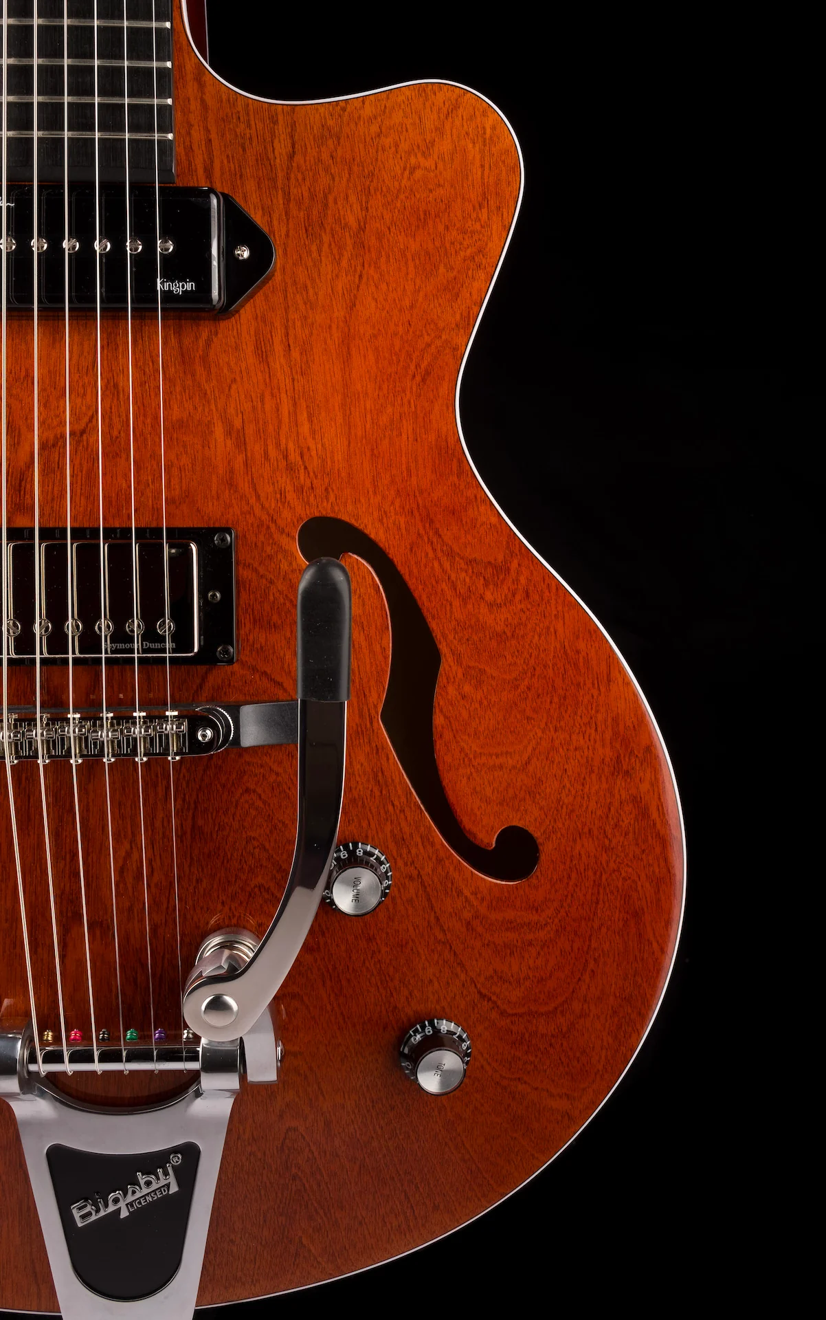 Pre Owned Godin 5th Ave. Uptown With Bigsby Havana Brown With Case - Image 8