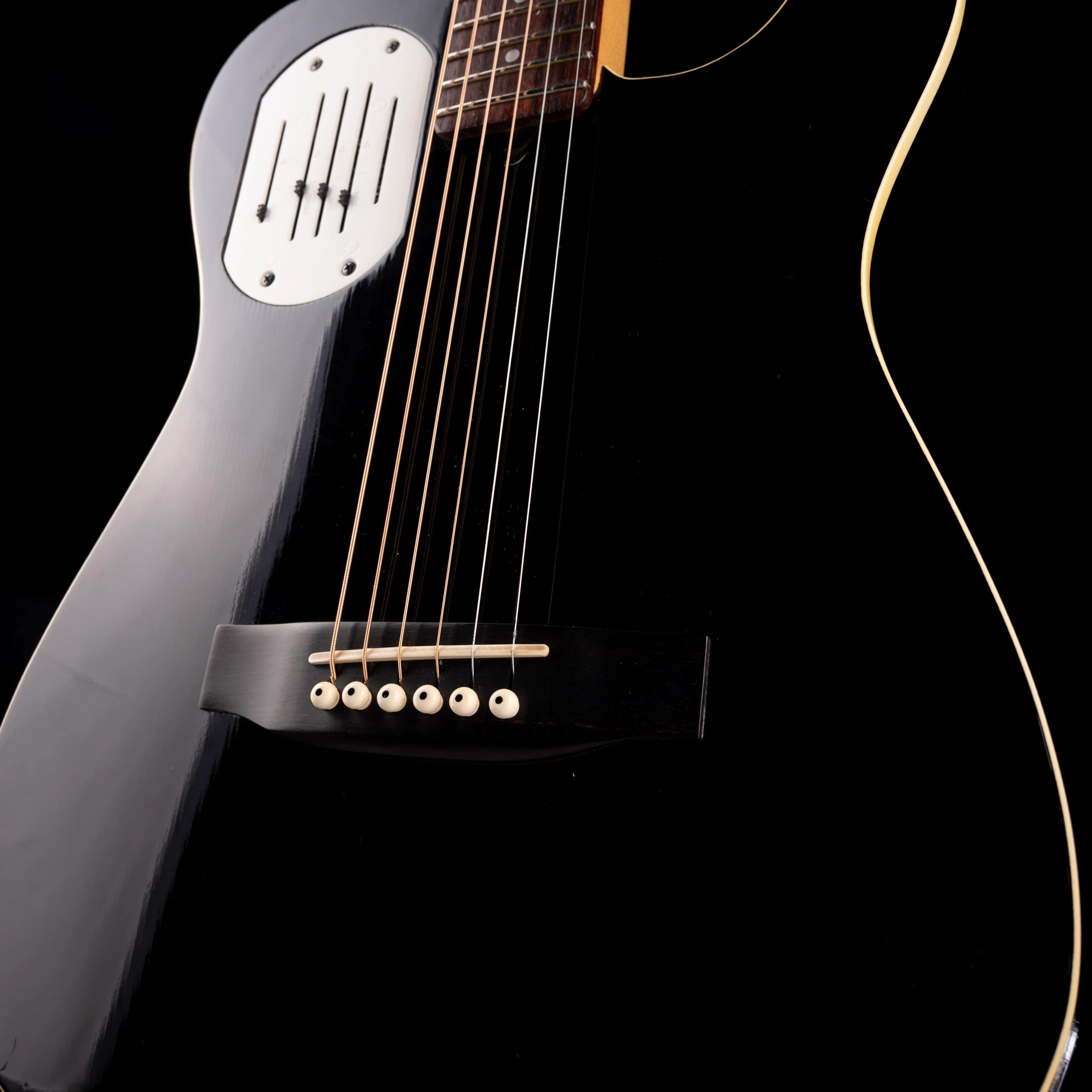 Pre Owned Godin Acousticaster Black With HSC - Image 6