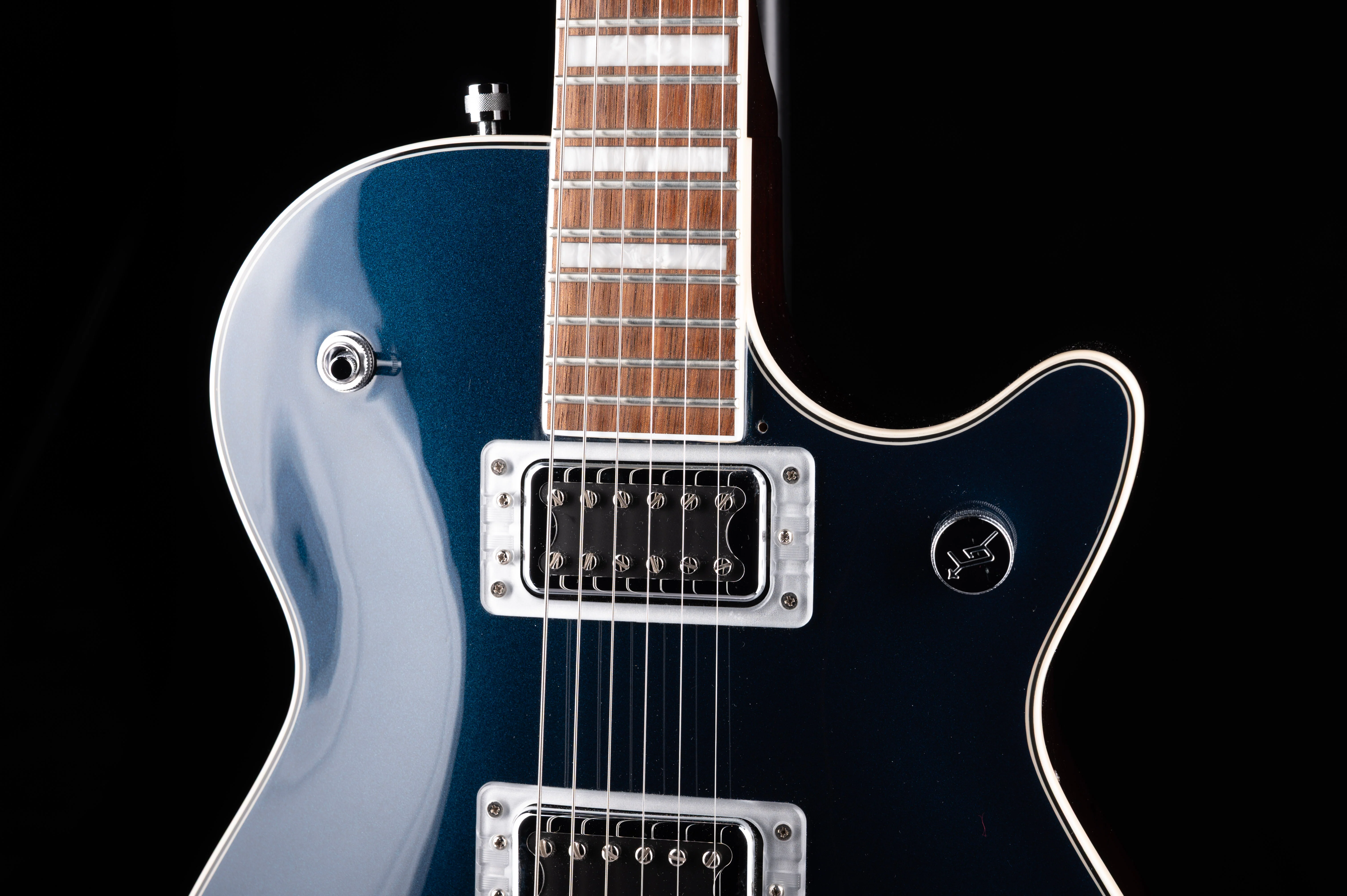 Pre Owned Gretsch G5220 Electromatic BT Single-Cut V-Stoptail Midnight Sapphire Electric Guitar With Gig Bag - Image 5