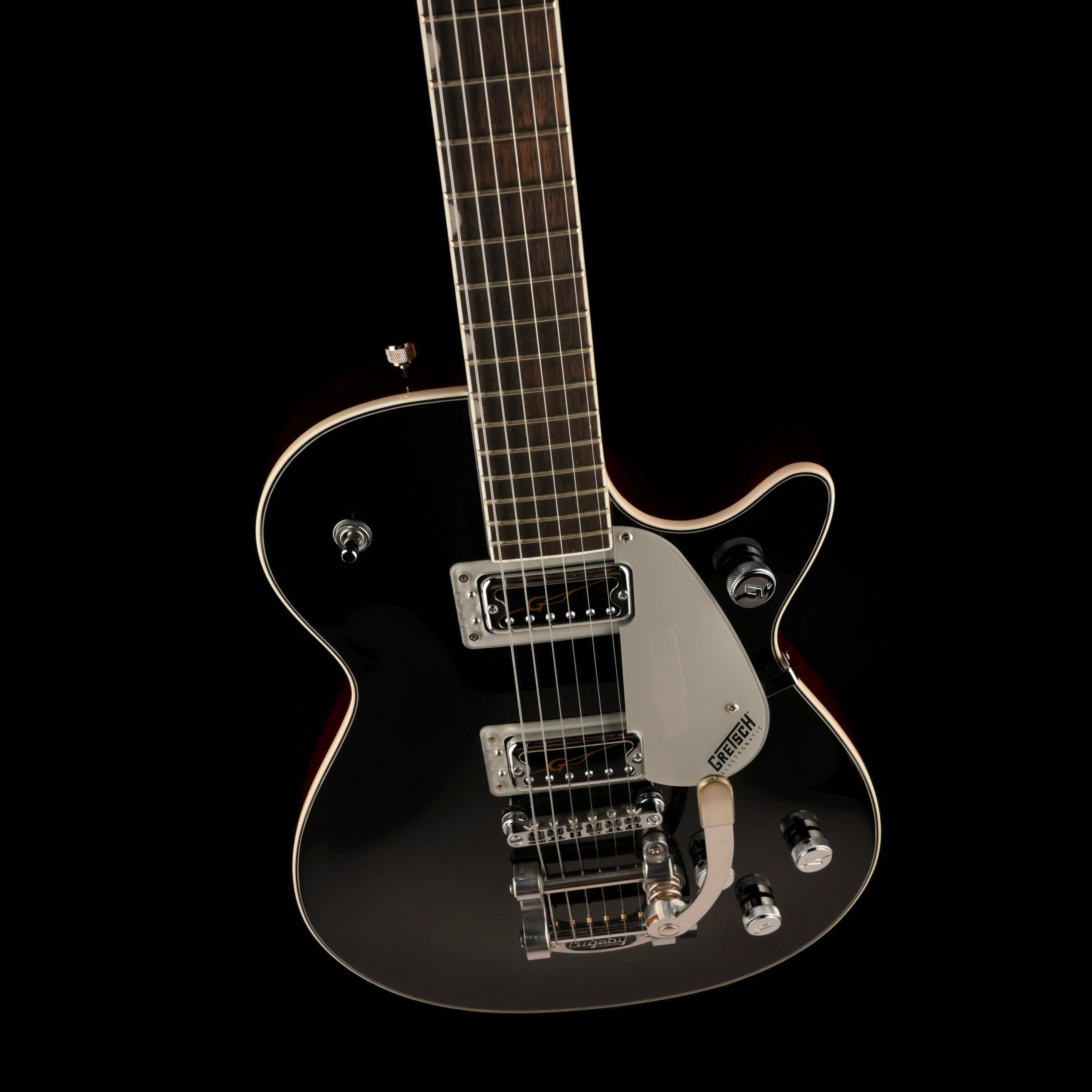 Pre Owned Gretsch G5230T Electromatic Jet With Bigsby And TV Jones Pickups Black Electric Guitar - Image 4