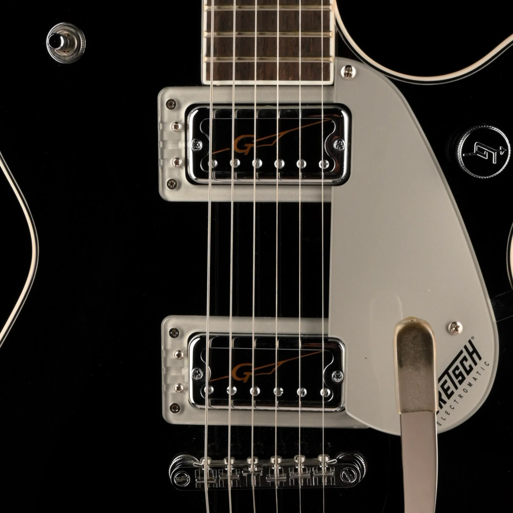 Pre Owned Gretsch G5230T Electromatic Jet With Bigsby And TV Jones Pickups Black Electric Guitar - Image 5