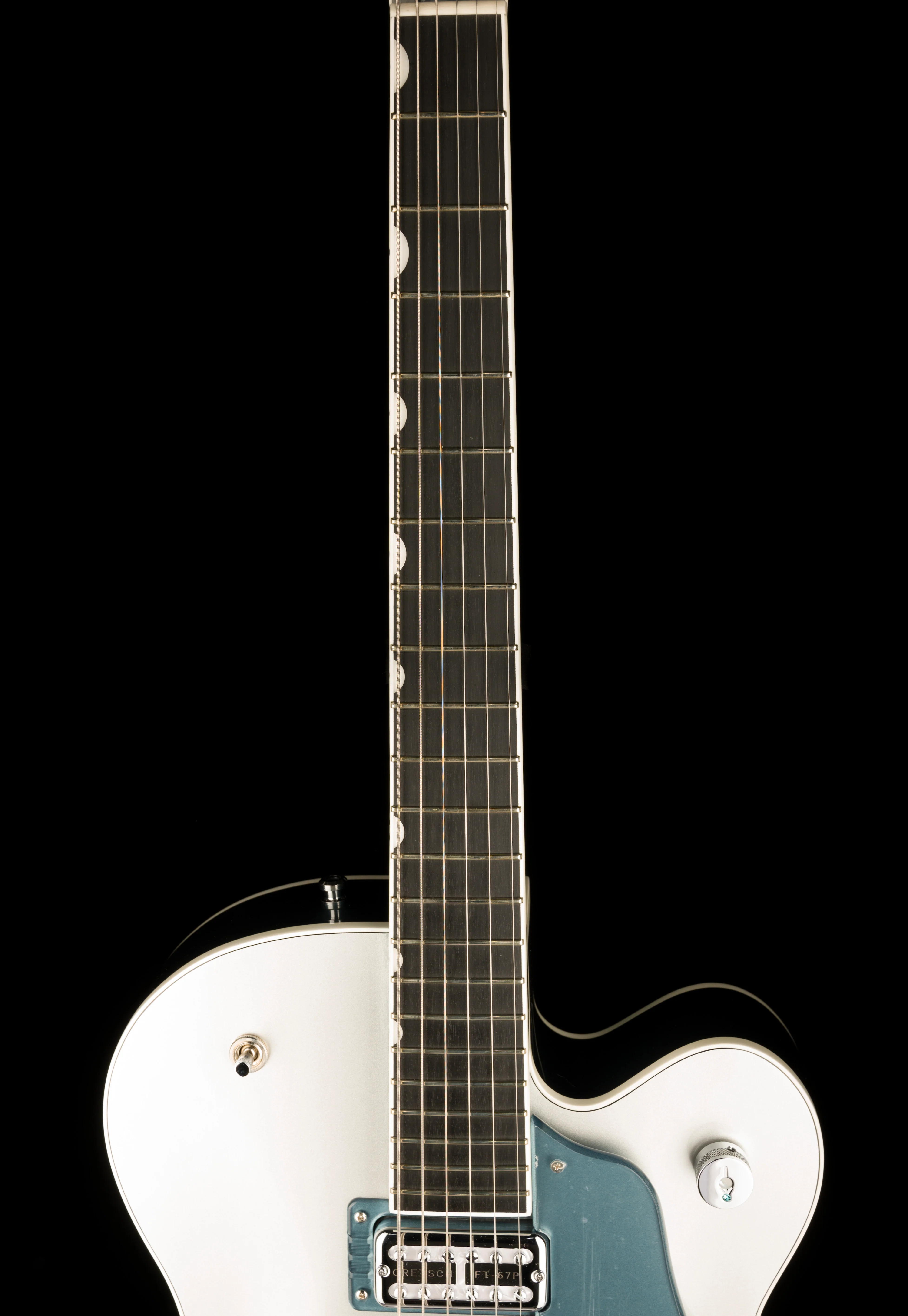 Pre Owned Gretsch G6118T-140 LTD 140th Double Platinum Anniversary Two-Tone Pure Platinum/Stone Platinum With OHSC - Image 12