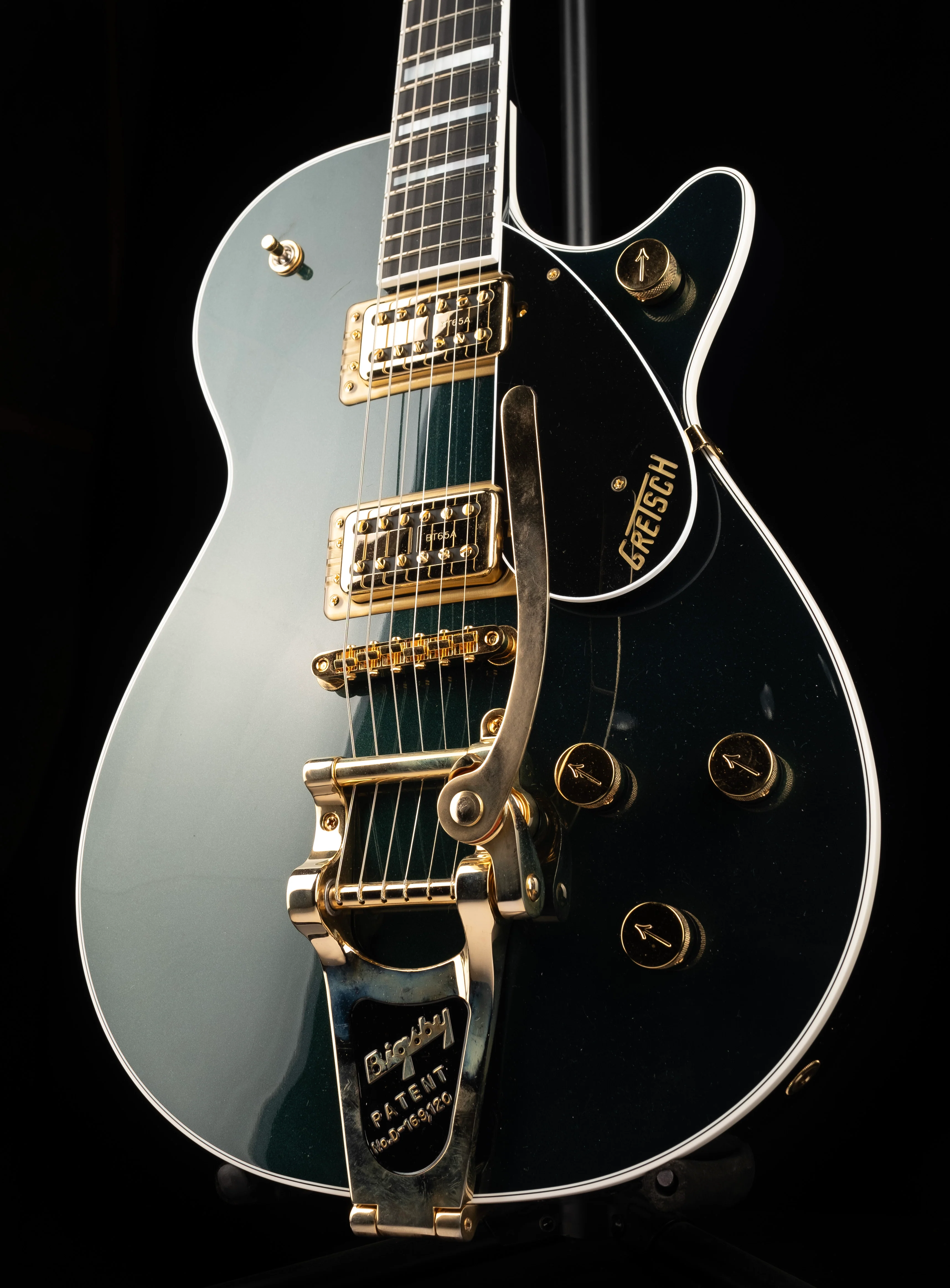 Pre Owned Gretsch G6228TG Players Edition Jet BT Cadillac Green with OHSC - Image 3