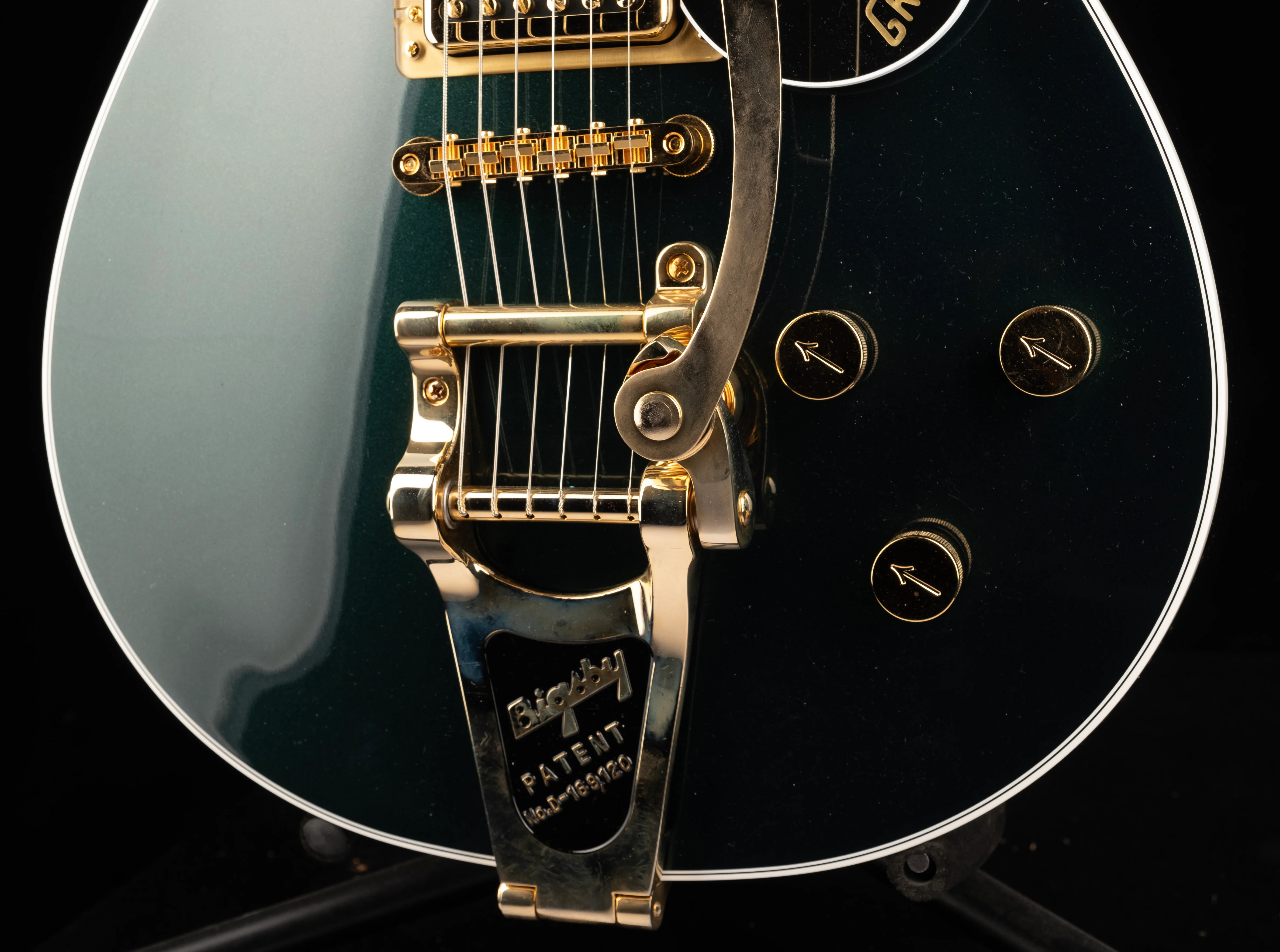 Pre Owned Gretsch G6228TG Players Edition Jet BT Cadillac Green with OHSC - Image 5