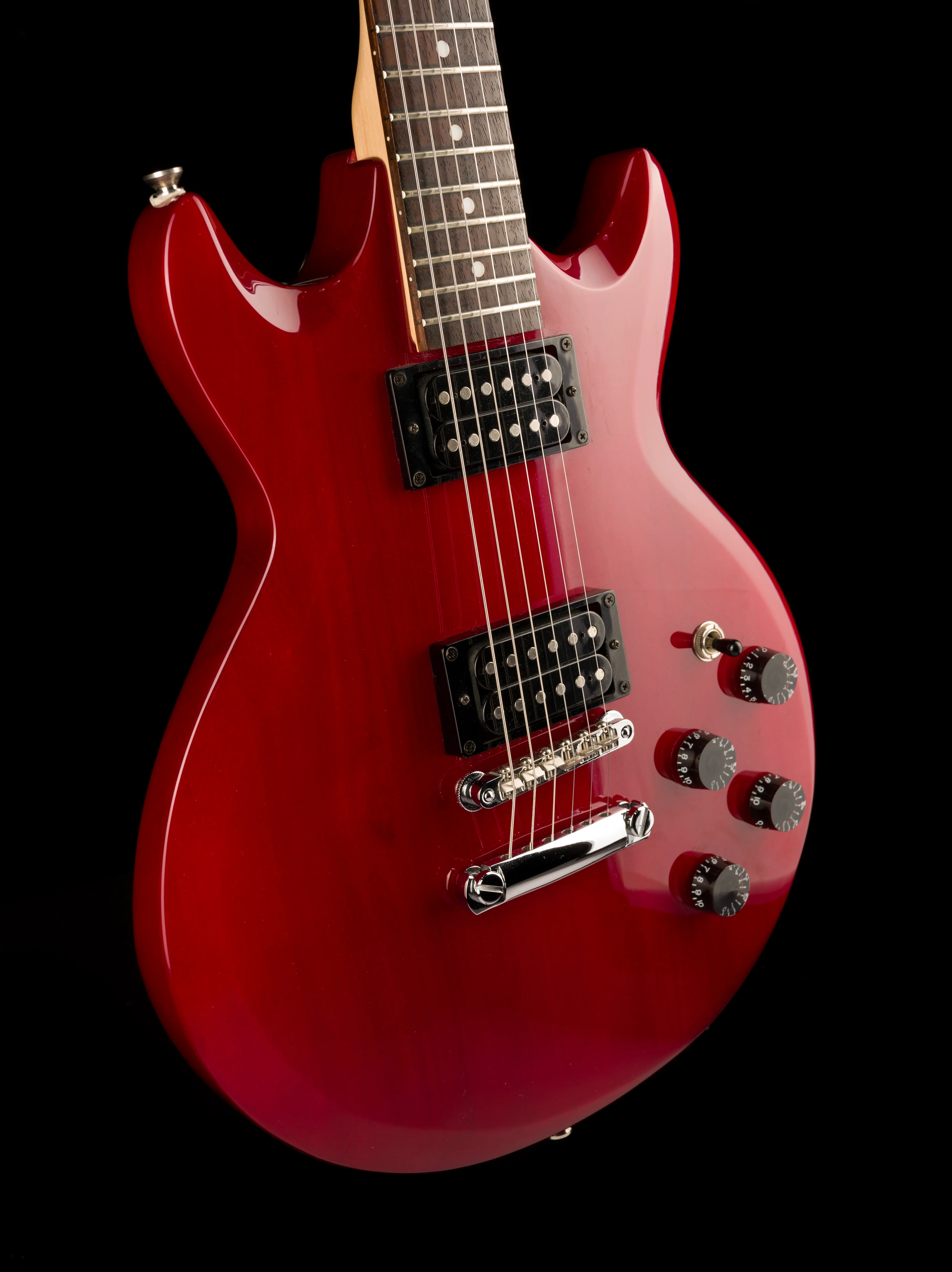 Pre Owned Ibanez GAX70 Transparent Red Electric Guitar With Gig Bag - Image 10